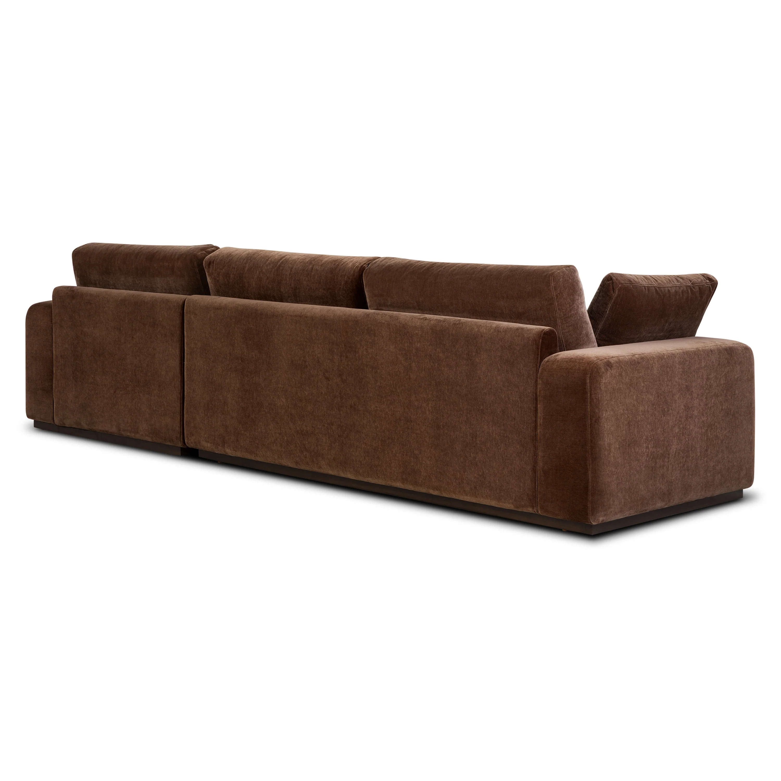 Malaga Right-Facing Sectional Sofa | Bronzer Brown - Image 7