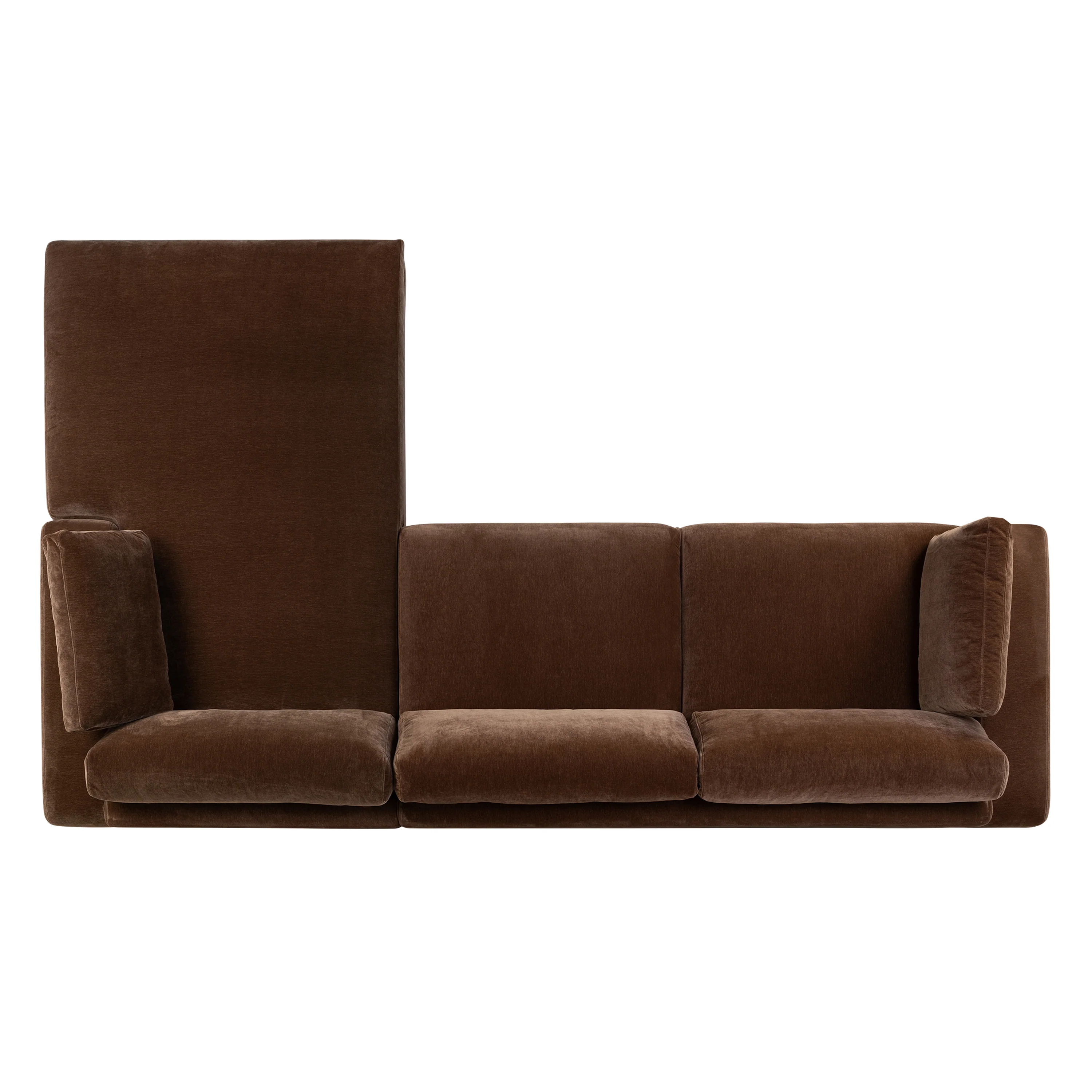 Malaga Right-Facing Sectional Sofa | Bronzer Brown - Image 9