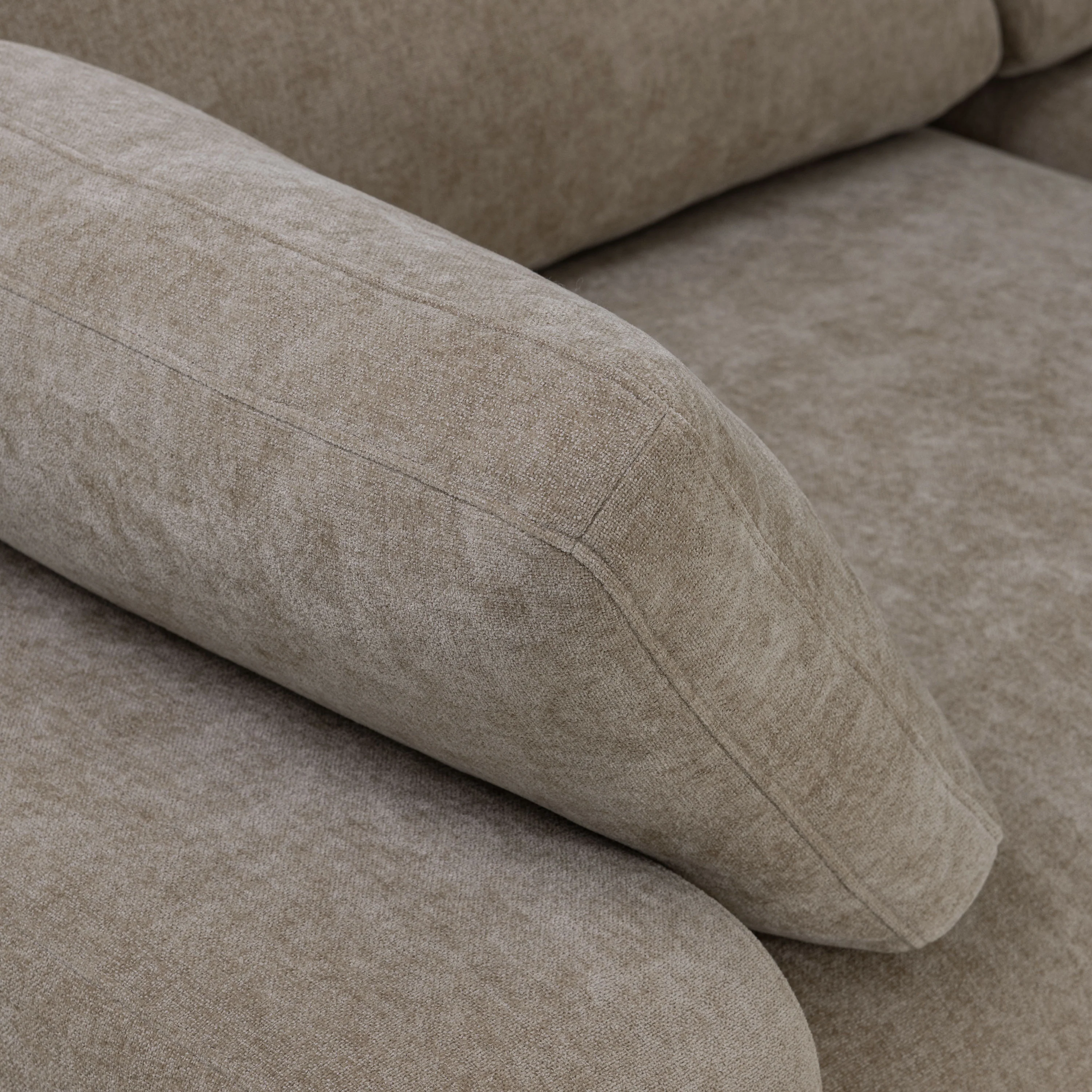 Malaga Right-Facing Sectional Sofa | Drift Brown - Image 10