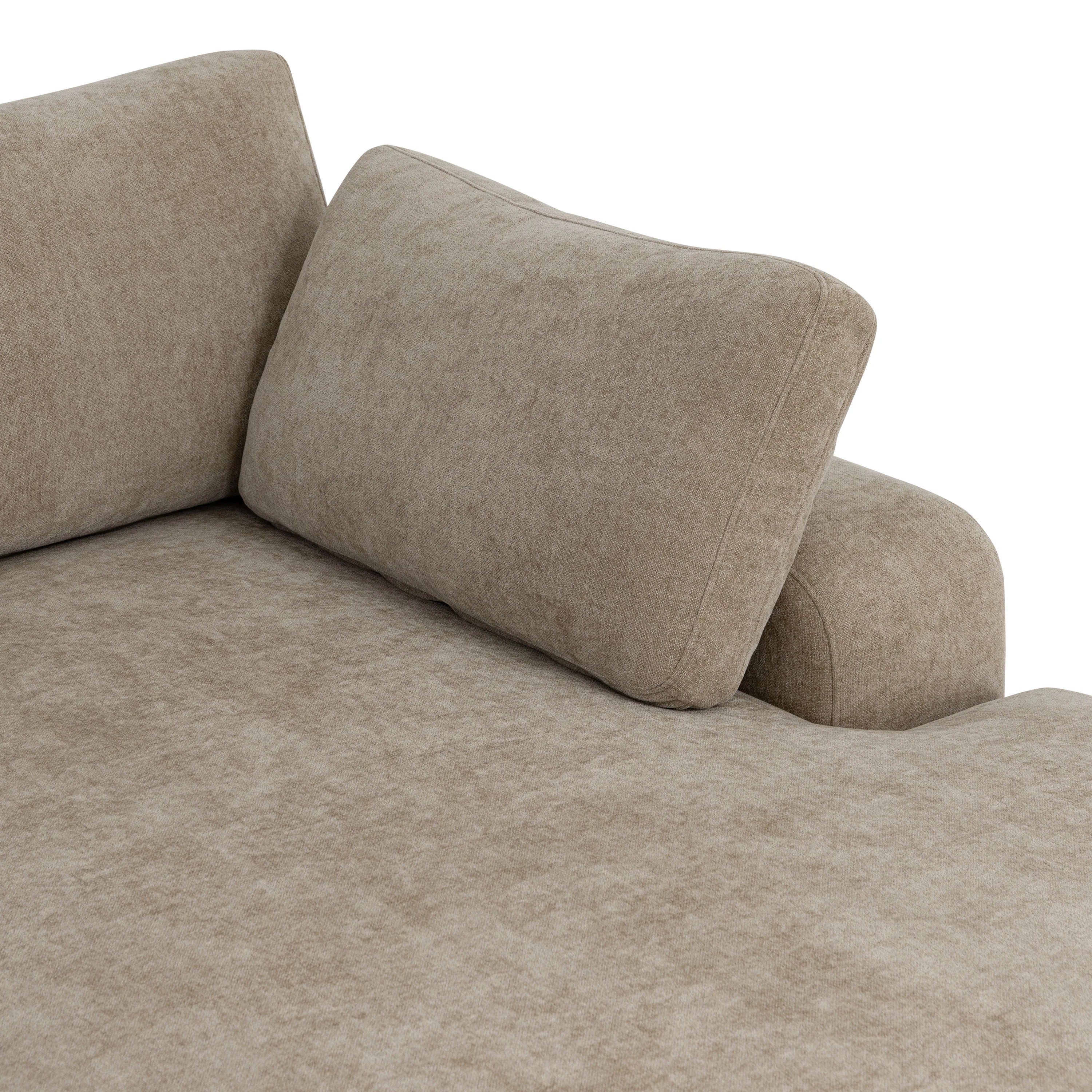 Malaga Right-Facing Sectional Sofa | Drift Brown - Image 12