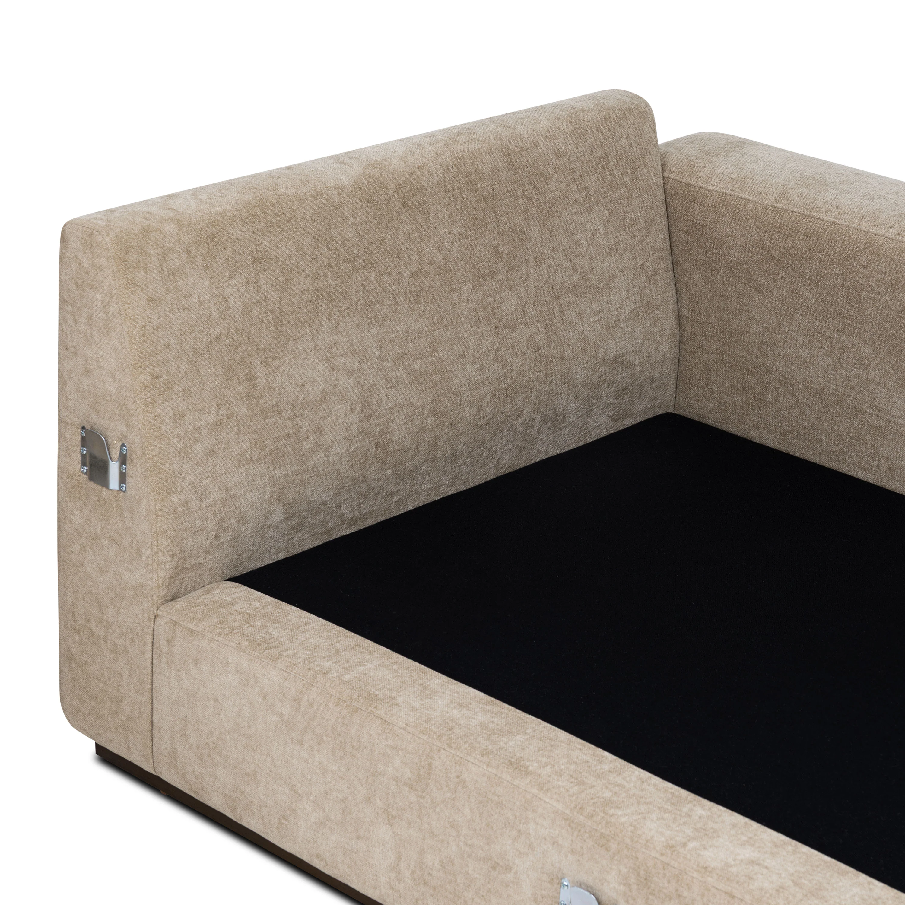 Malaga Right-Facing Sectional Sofa | Drift Brown - Image 13