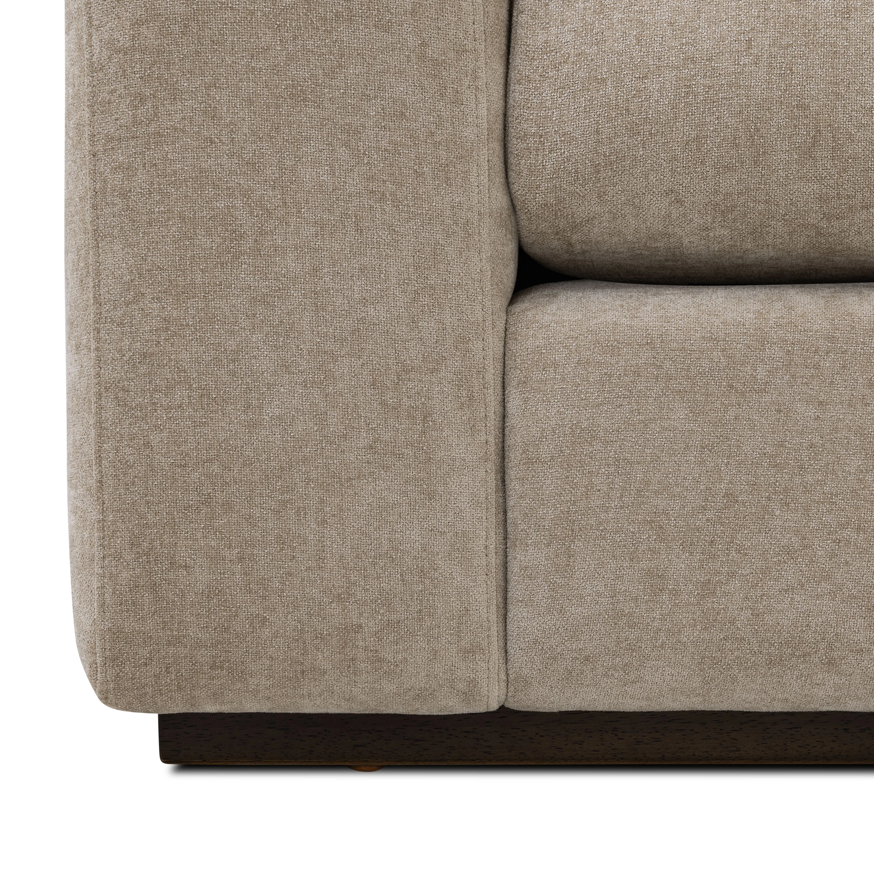 Malaga Right-Facing Sectional Sofa | Drift Brown - Image 16