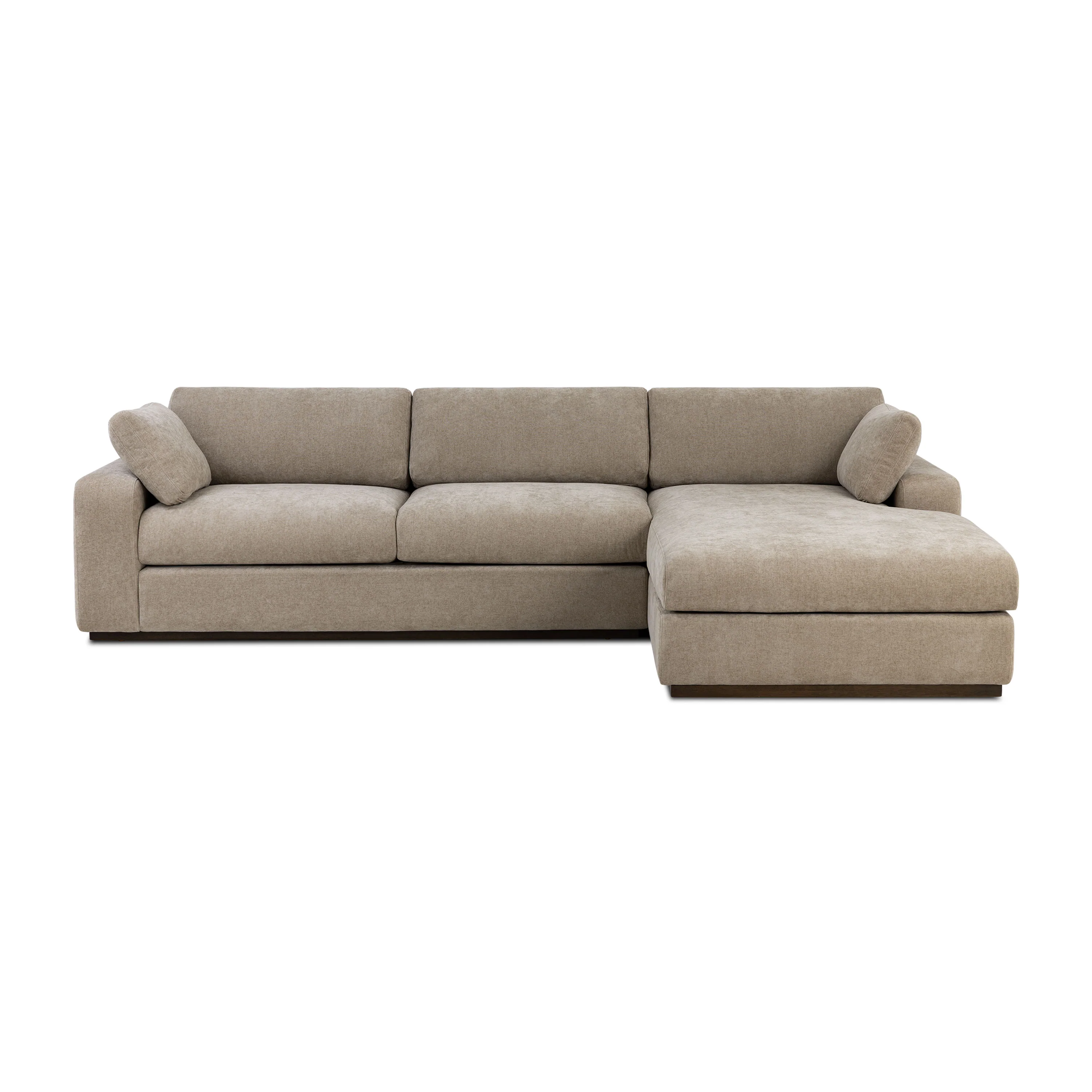 Malaga Right-Facing Sectional Sofa | Drift Brown - Image 3
