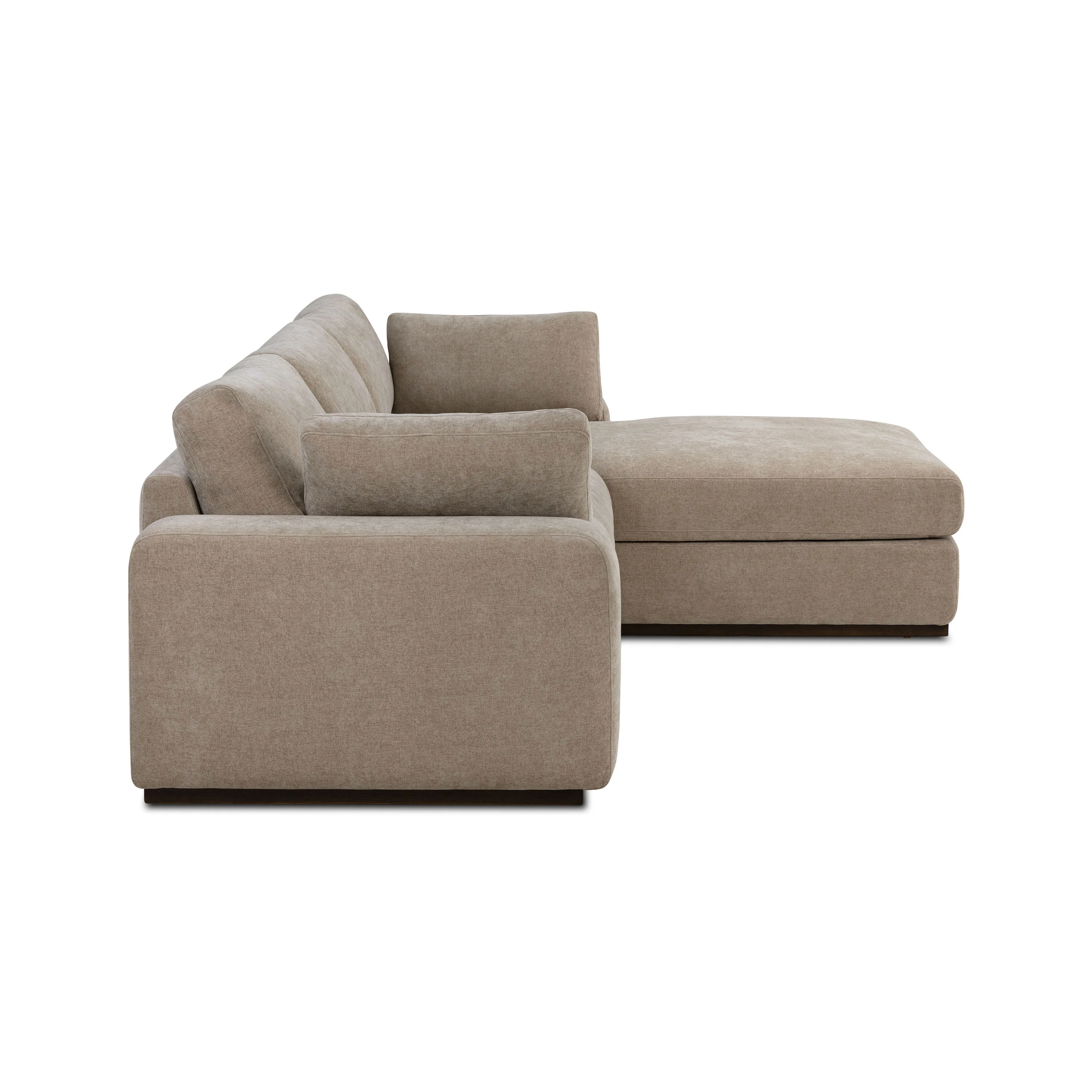 Malaga Right-Facing Sectional Sofa | Drift Brown - Image 5