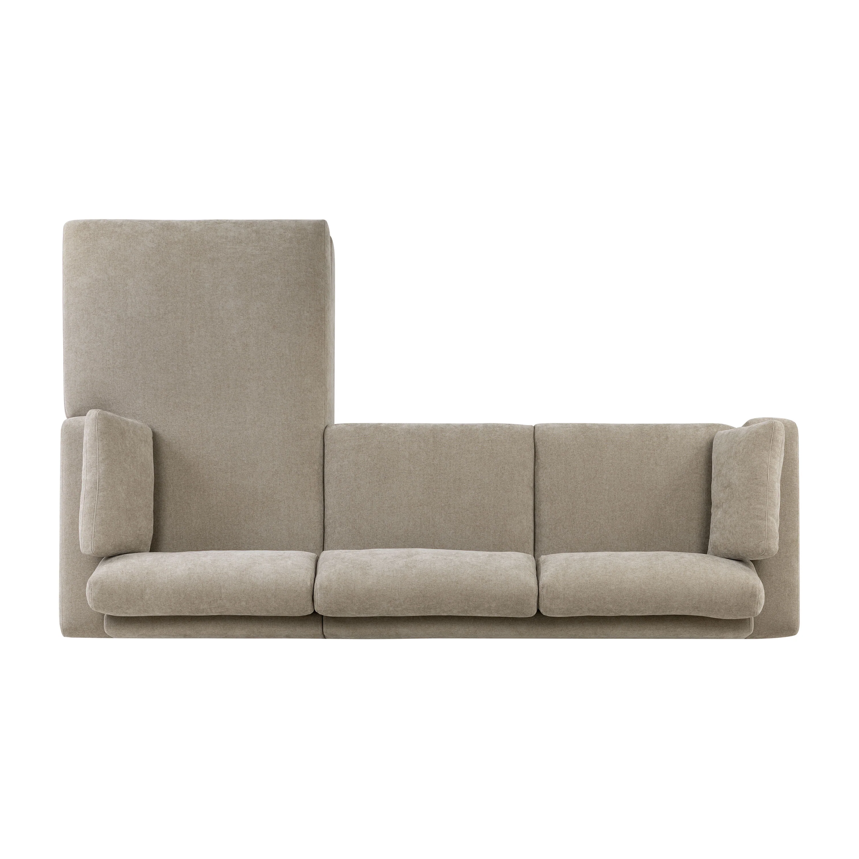 Malaga Right-Facing Sectional Sofa | Drift Brown - Image 8