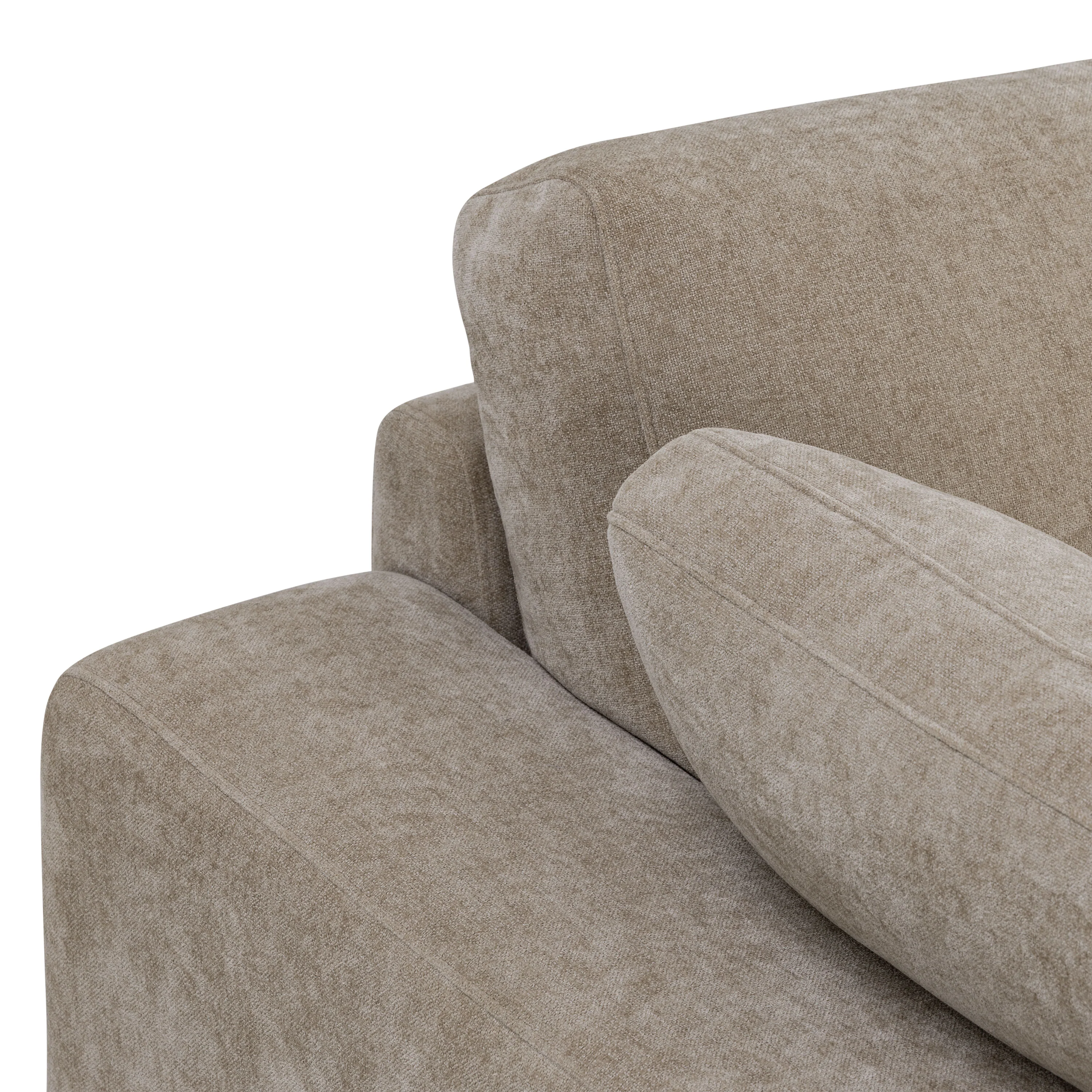 Malaga Right-Facing Sectional Sofa | Drift Brown - Image 9