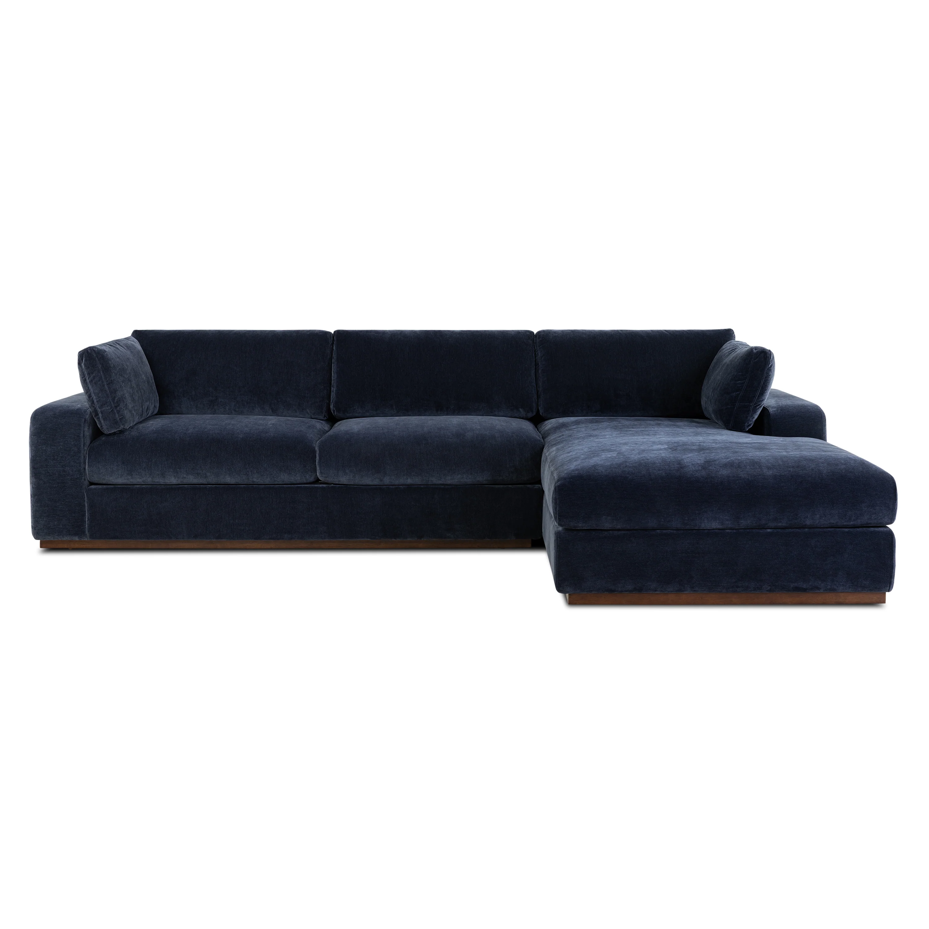 Malaga Right-Facing Sectional Sofa | Mystic Blue - Image 4