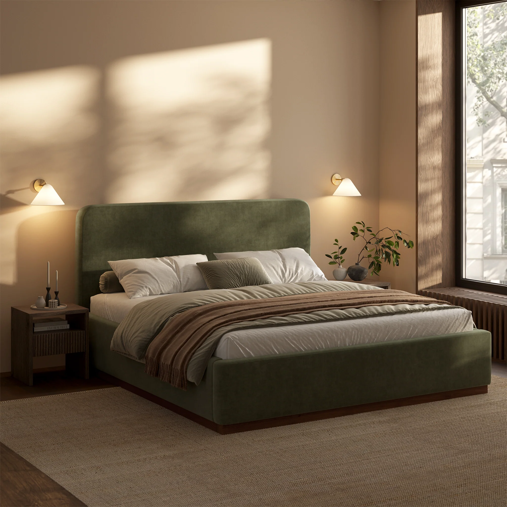 Mantua Bed | Sagano Green | King - Image 2