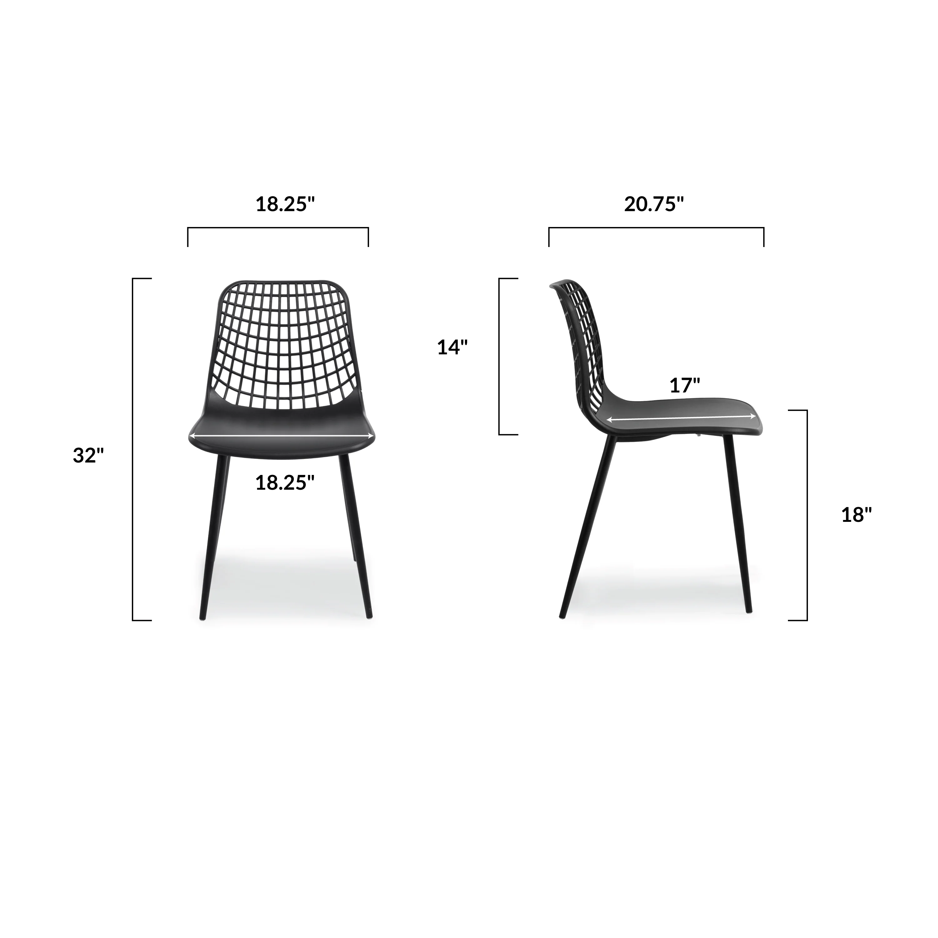 Marais Dining Chair | Black | Set of 4 - Image 15