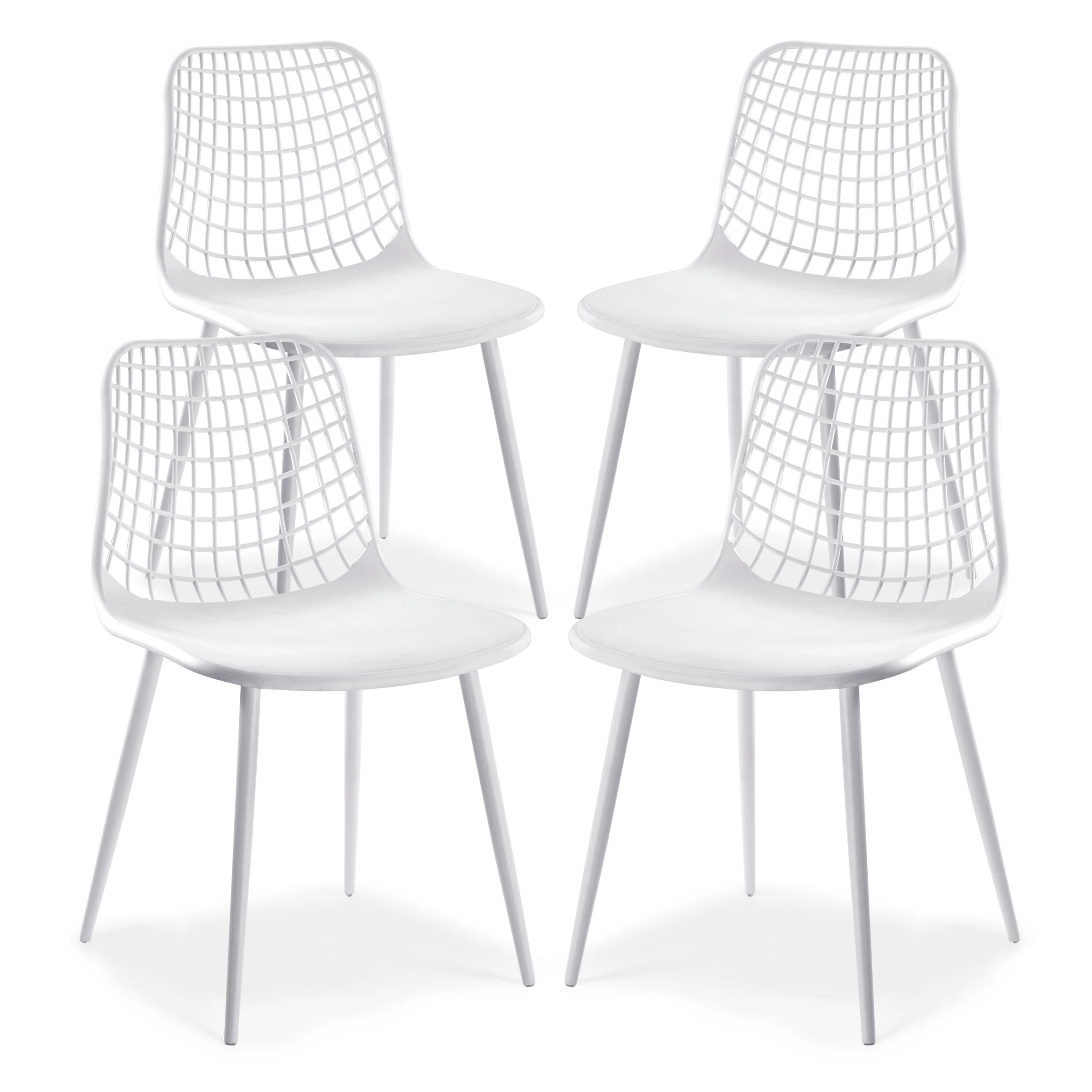 Marais Dining Chair | White | Set of 4 - Image 5