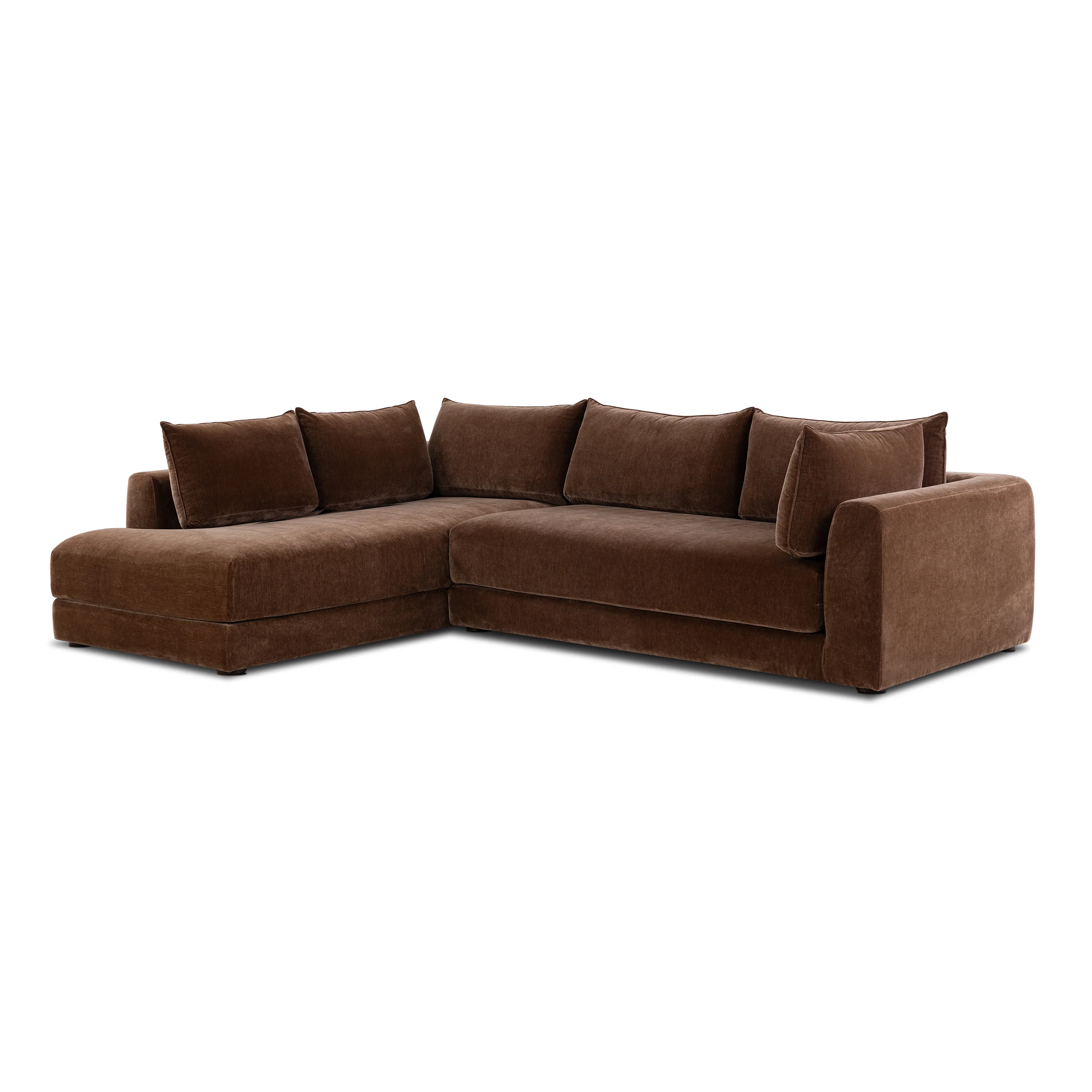 Marcel Left-Facing Corner Sectional | Bronzer Brown - Image 4
