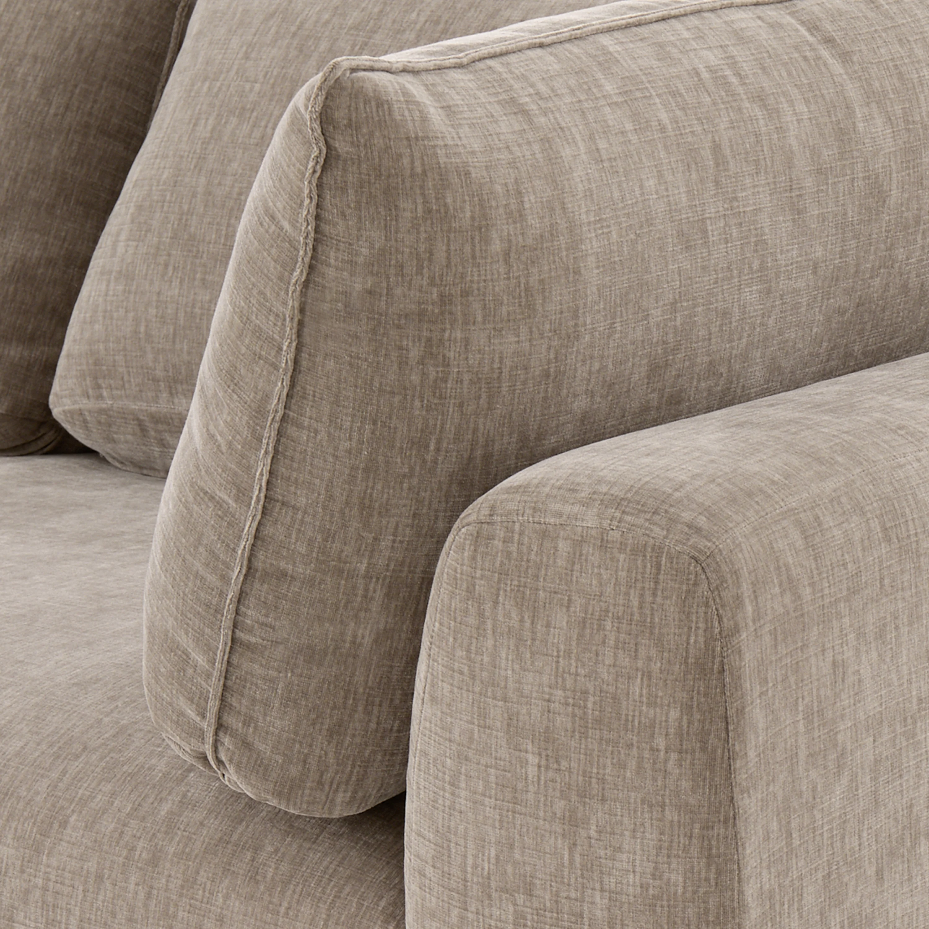 Marcel Left-Facing Corner Sectional | Taupe Brown - Image 11