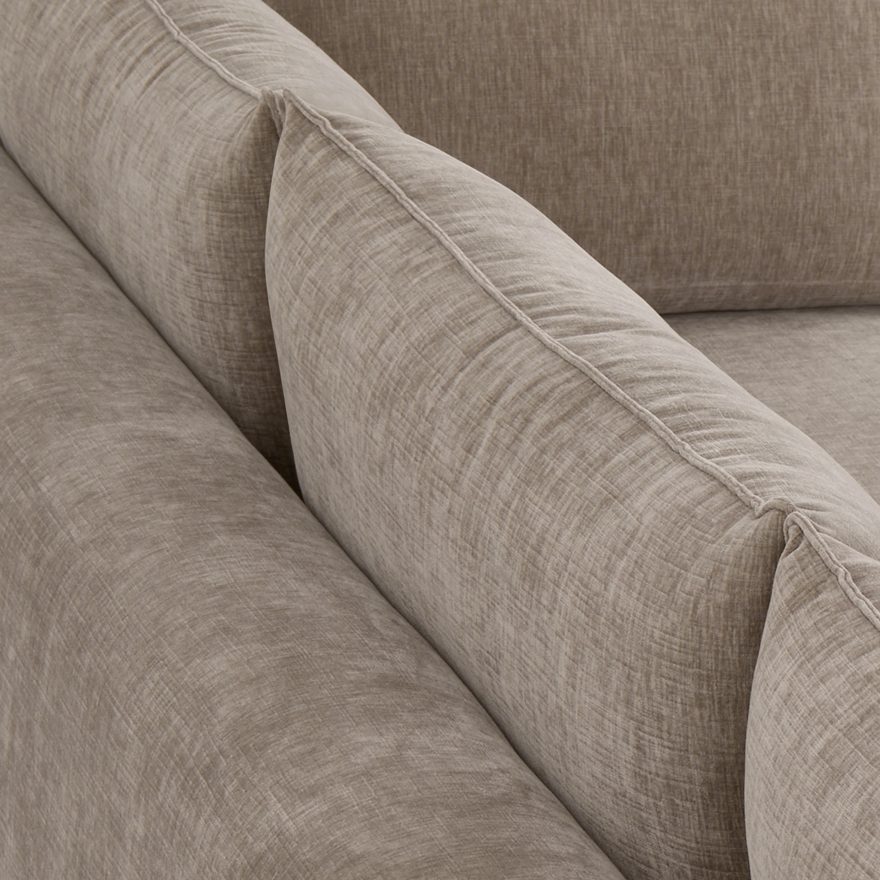 Marcel Left-Facing Corner Sectional | Taupe Brown - Image 16