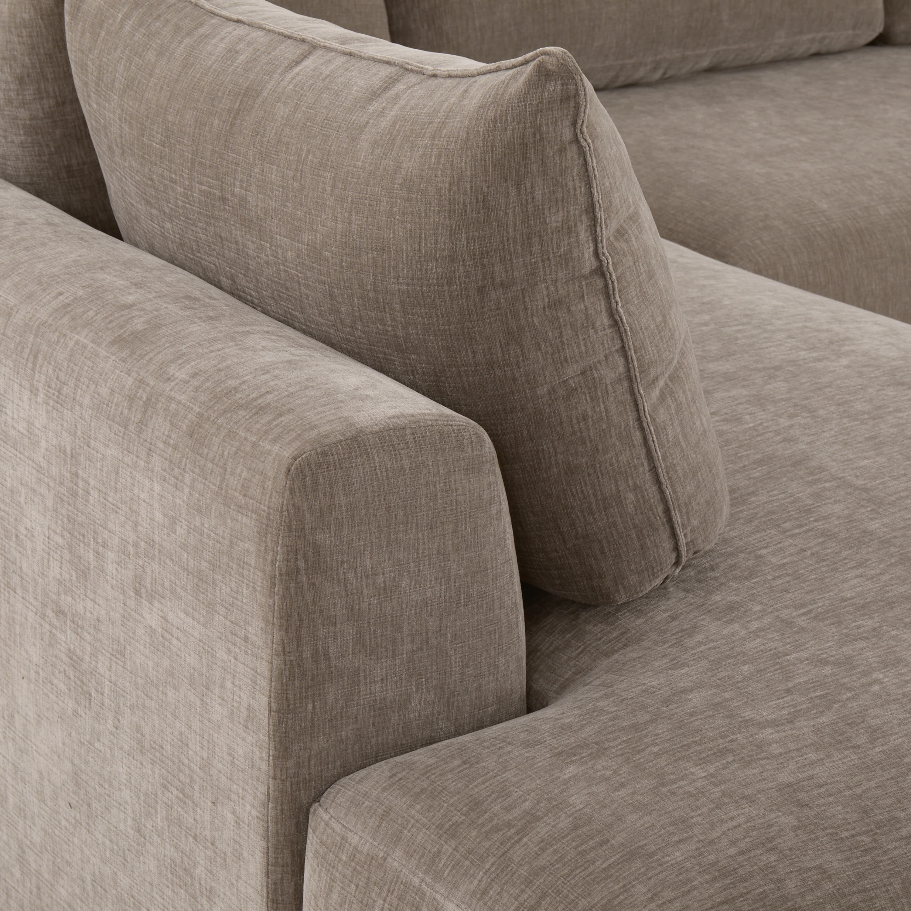 Marcel Left-Facing Corner Sectional | Taupe Brown - Image 17