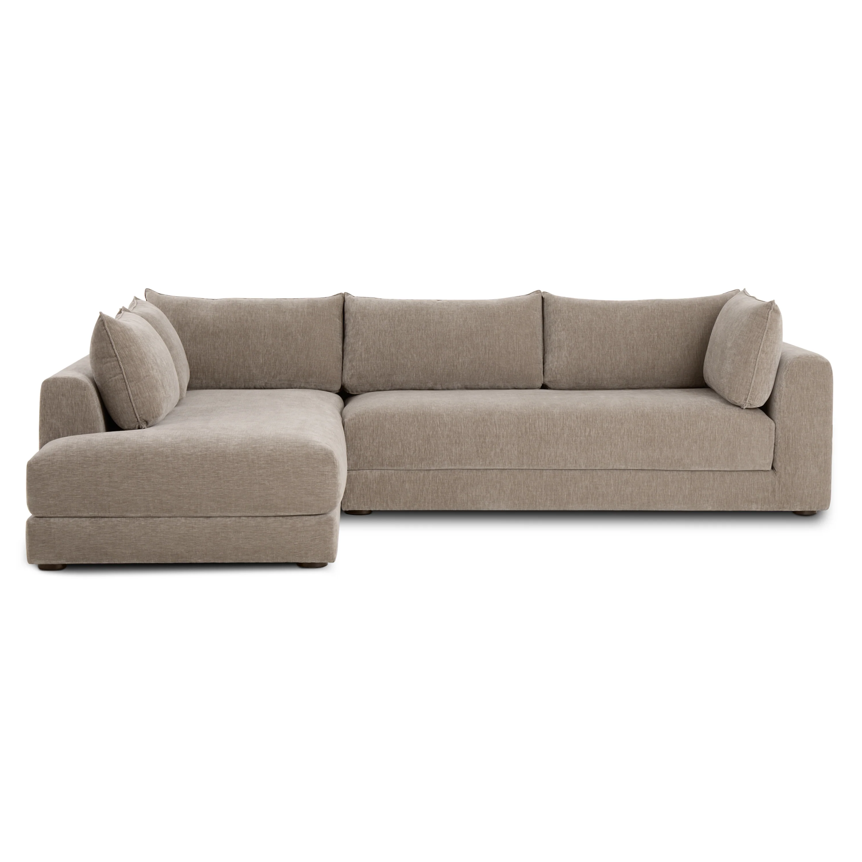Marcel Left-Facing Corner Sectional | Taupe Brown - Image 3