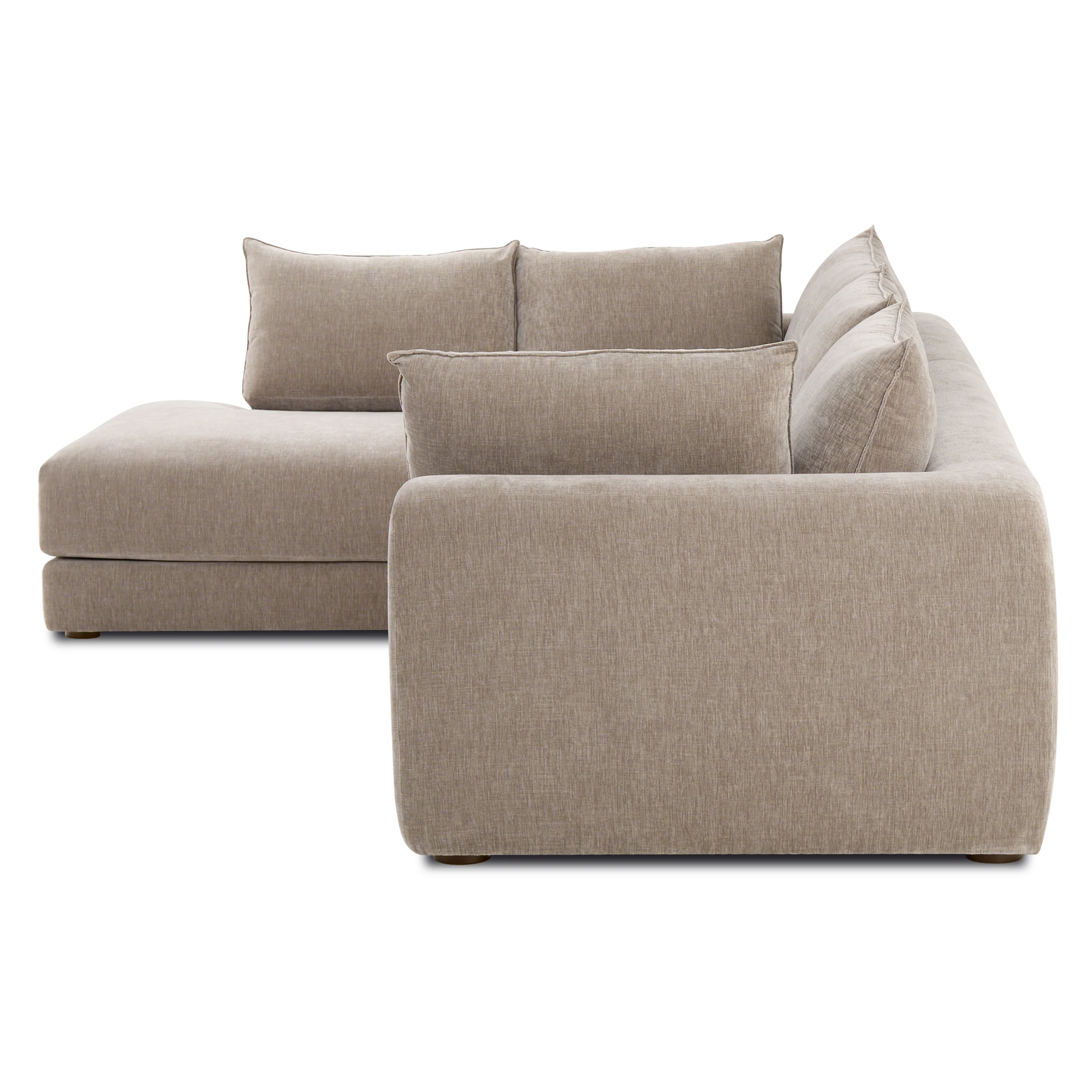 Marcel Left-Facing Corner Sectional | Taupe Brown - Image 5