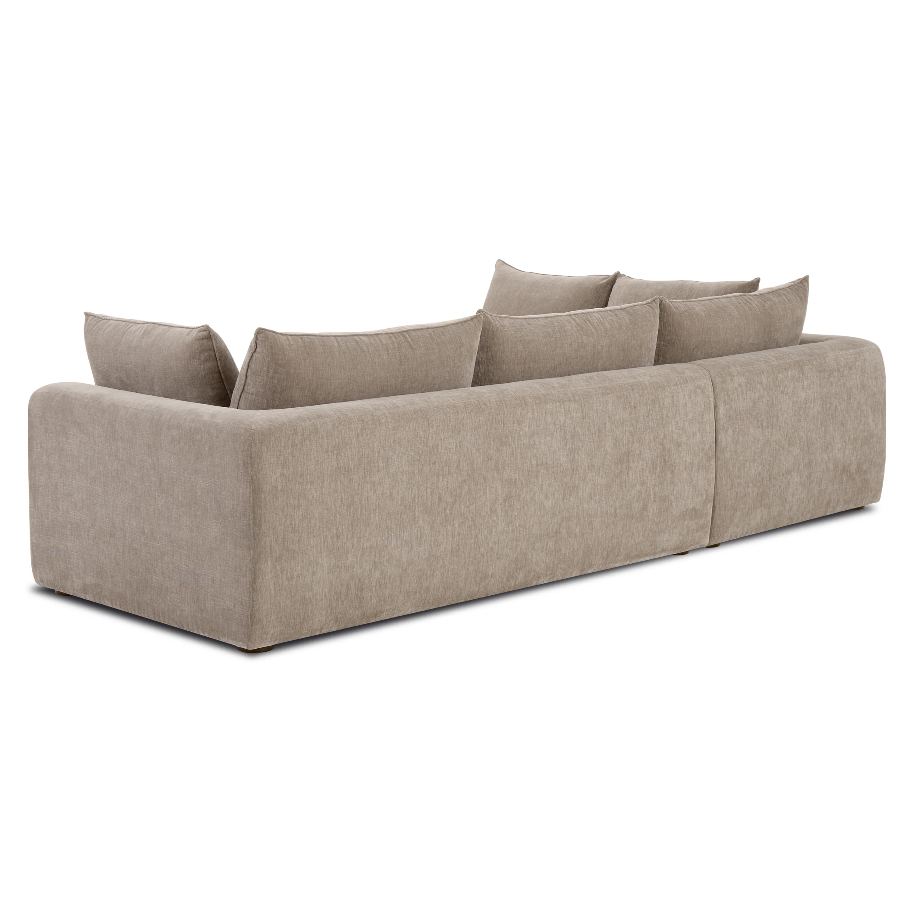 Marcel Left-Facing Corner Sectional | Taupe Brown - Image 6