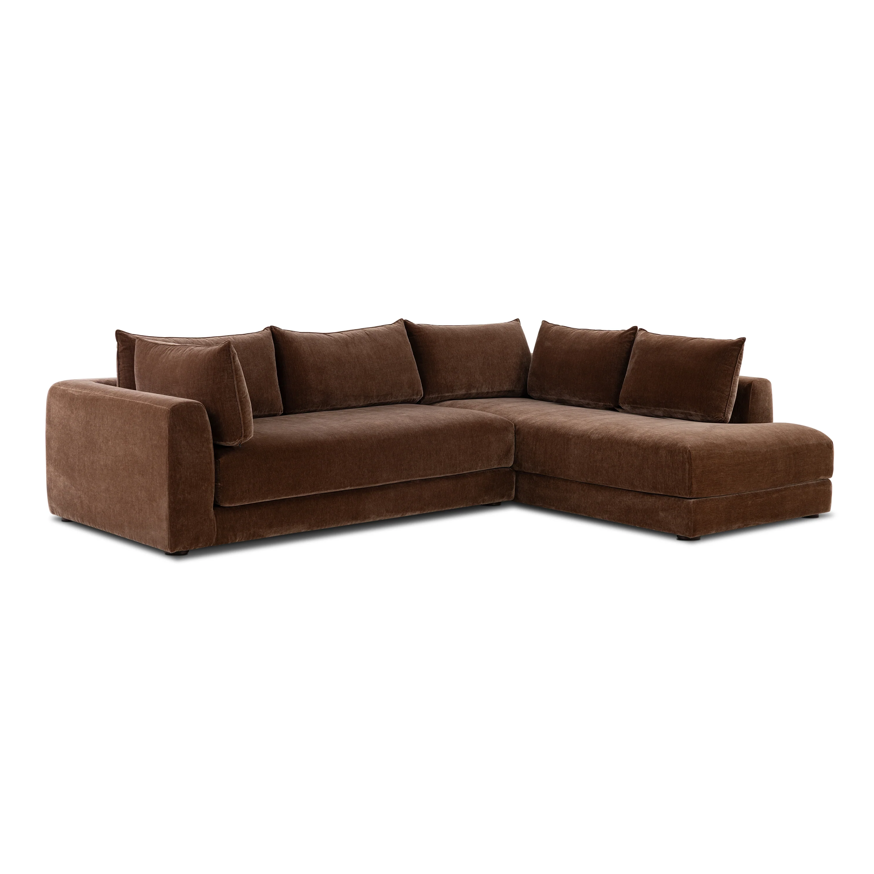 Marcel Right-Facing Corner Sectional | Bronzer Brown - Image 4