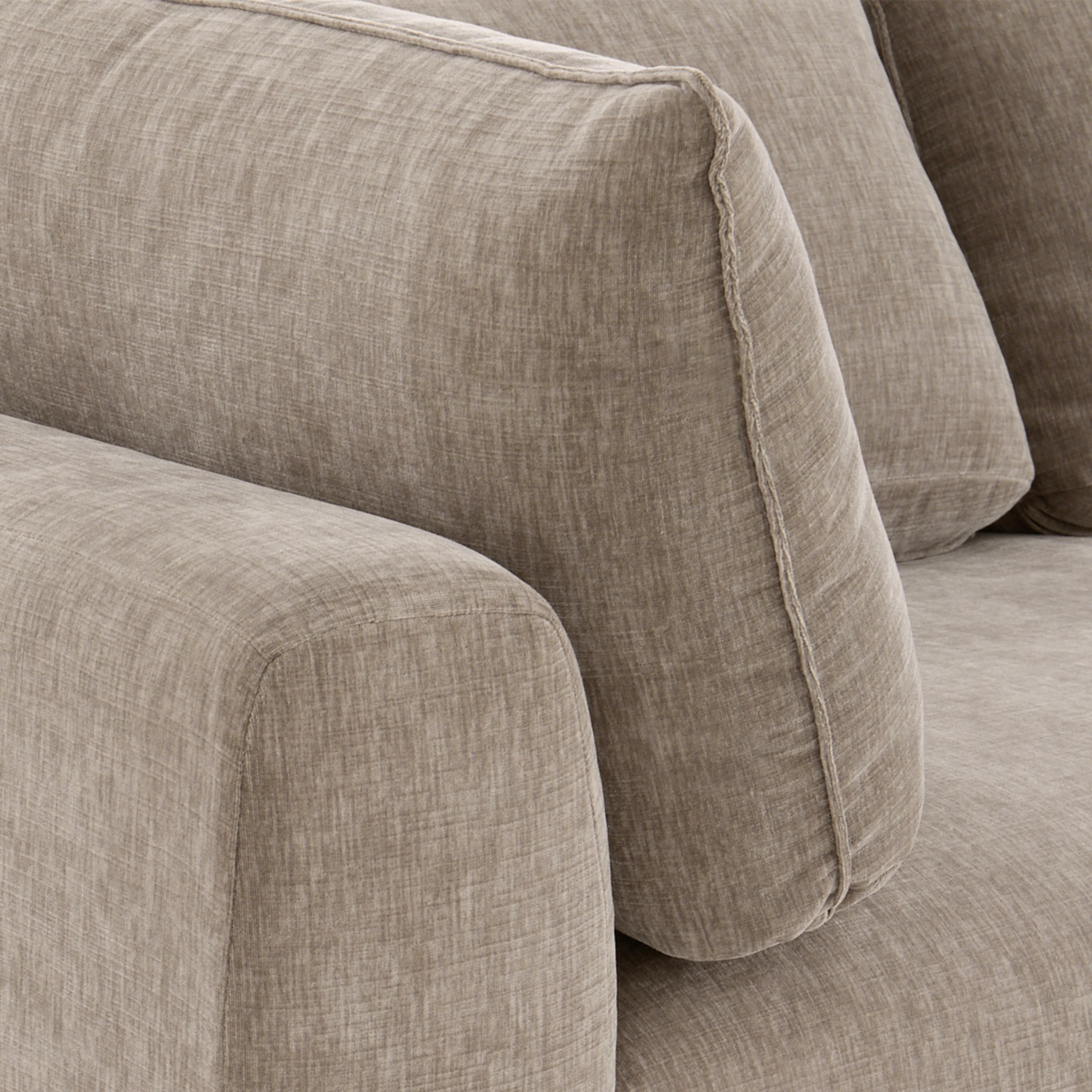 Marcel Right-Facing Corner Sectional | Taupe Brown - Image 11