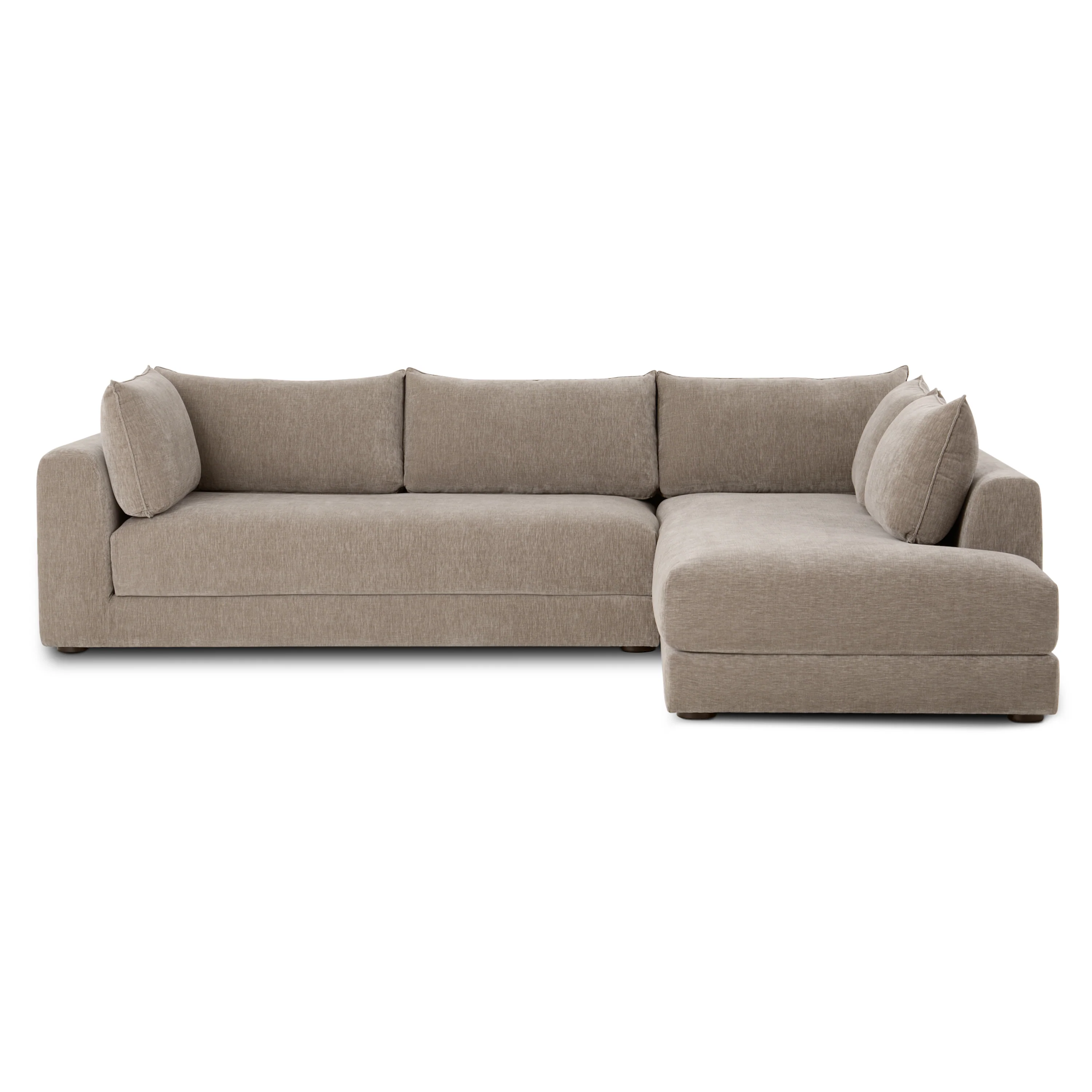 Marcel Right-Facing Corner Sectional | Taupe Brown - Image 3