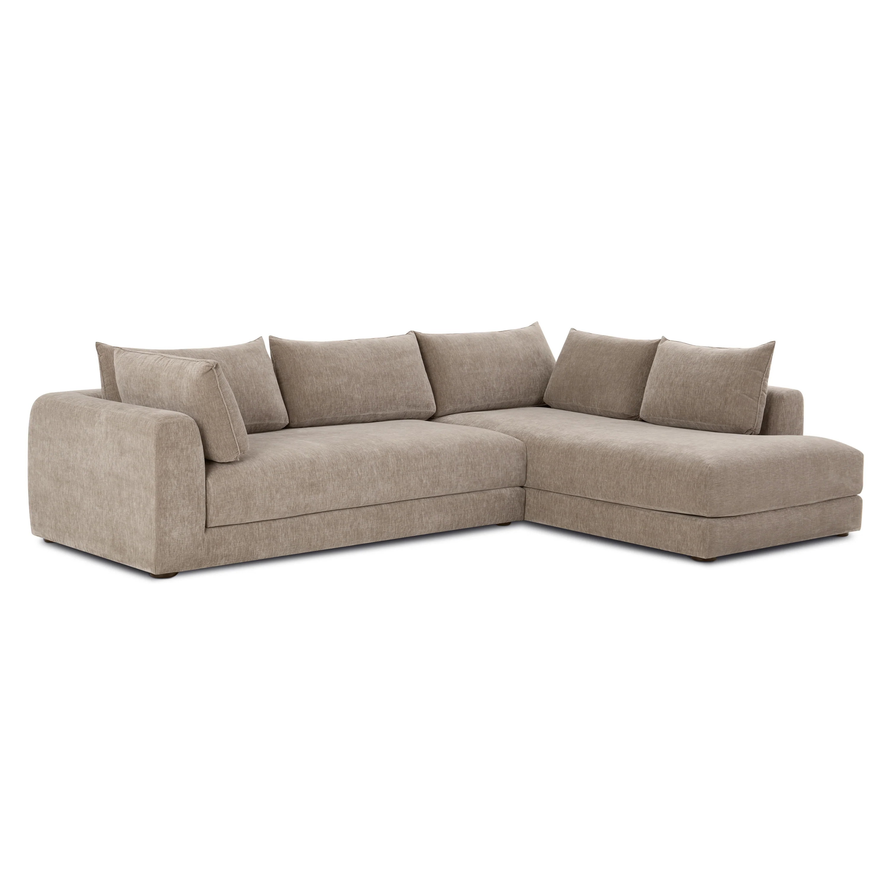 Marcel Right-Facing Corner Sectional | Taupe Brown - Image 4