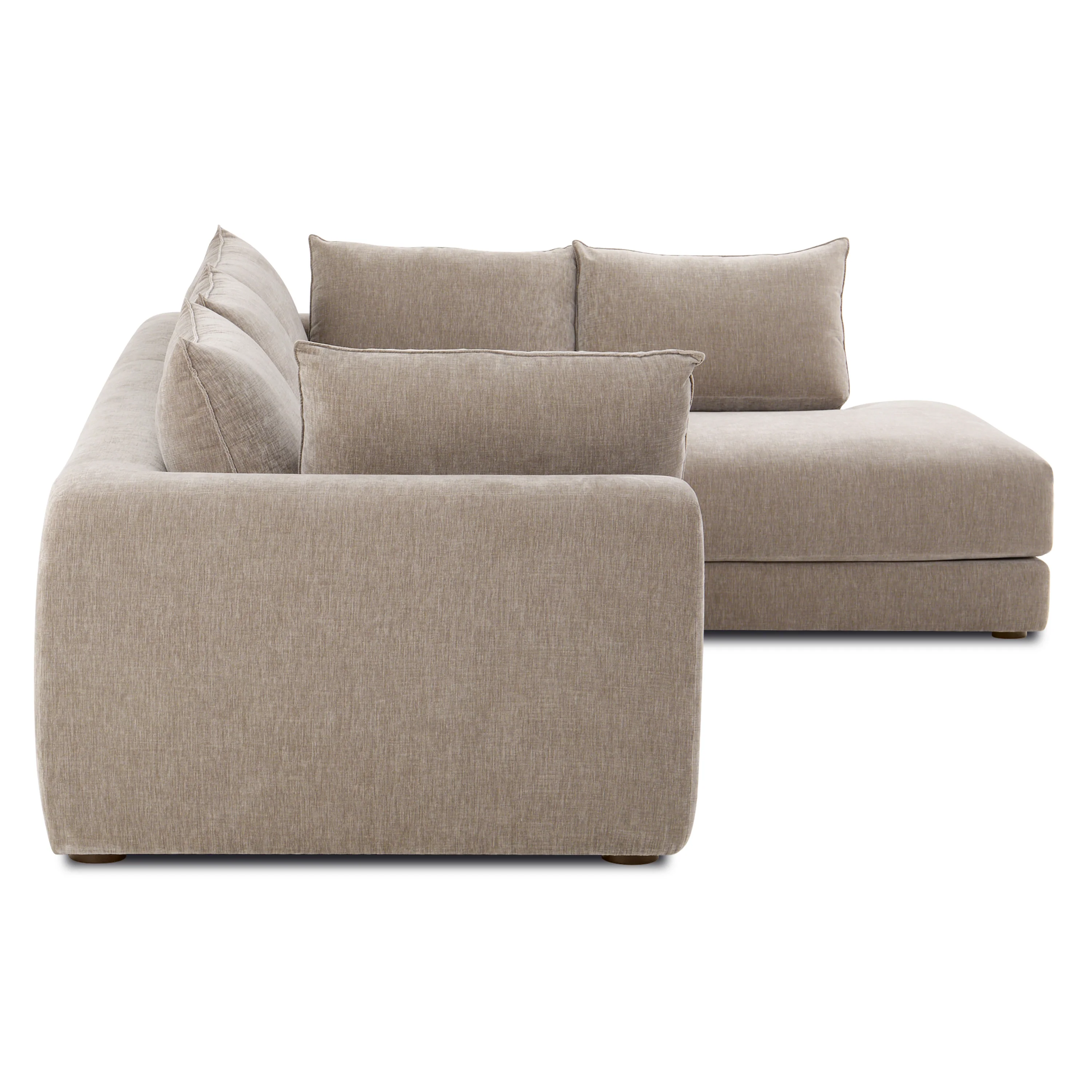 Marcel Right-Facing Corner Sectional | Taupe Brown - Image 5
