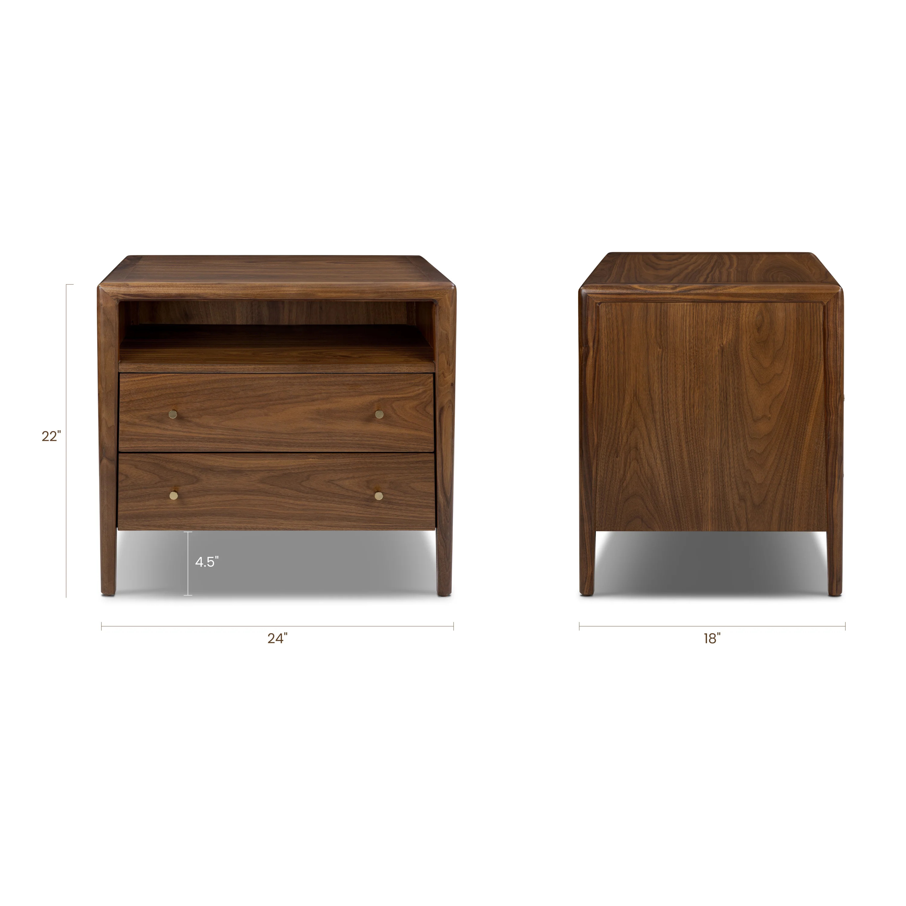 Marla Nightstand | Walnut - Image 17