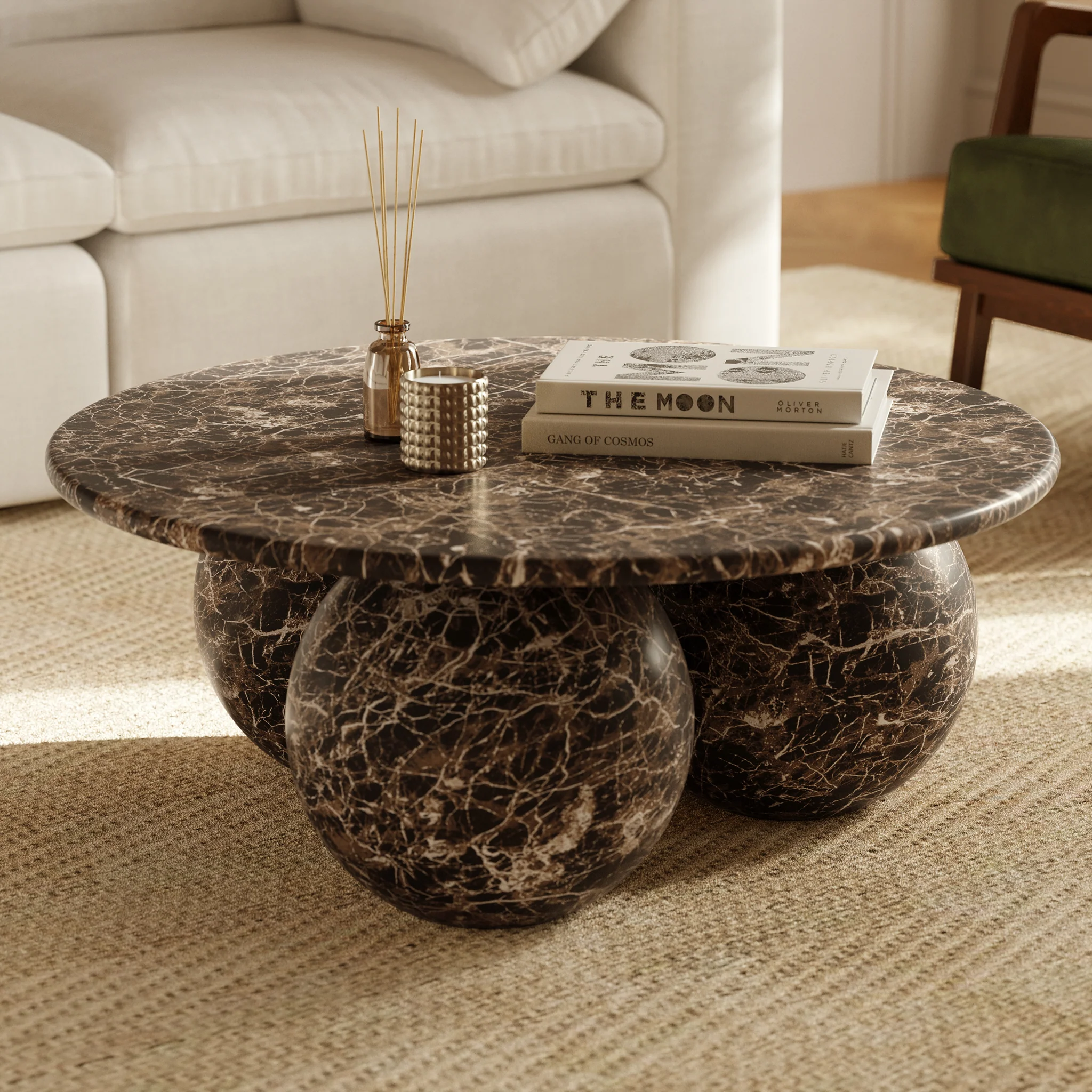 Marmo Coffee Table | Empero Brown - Image 2