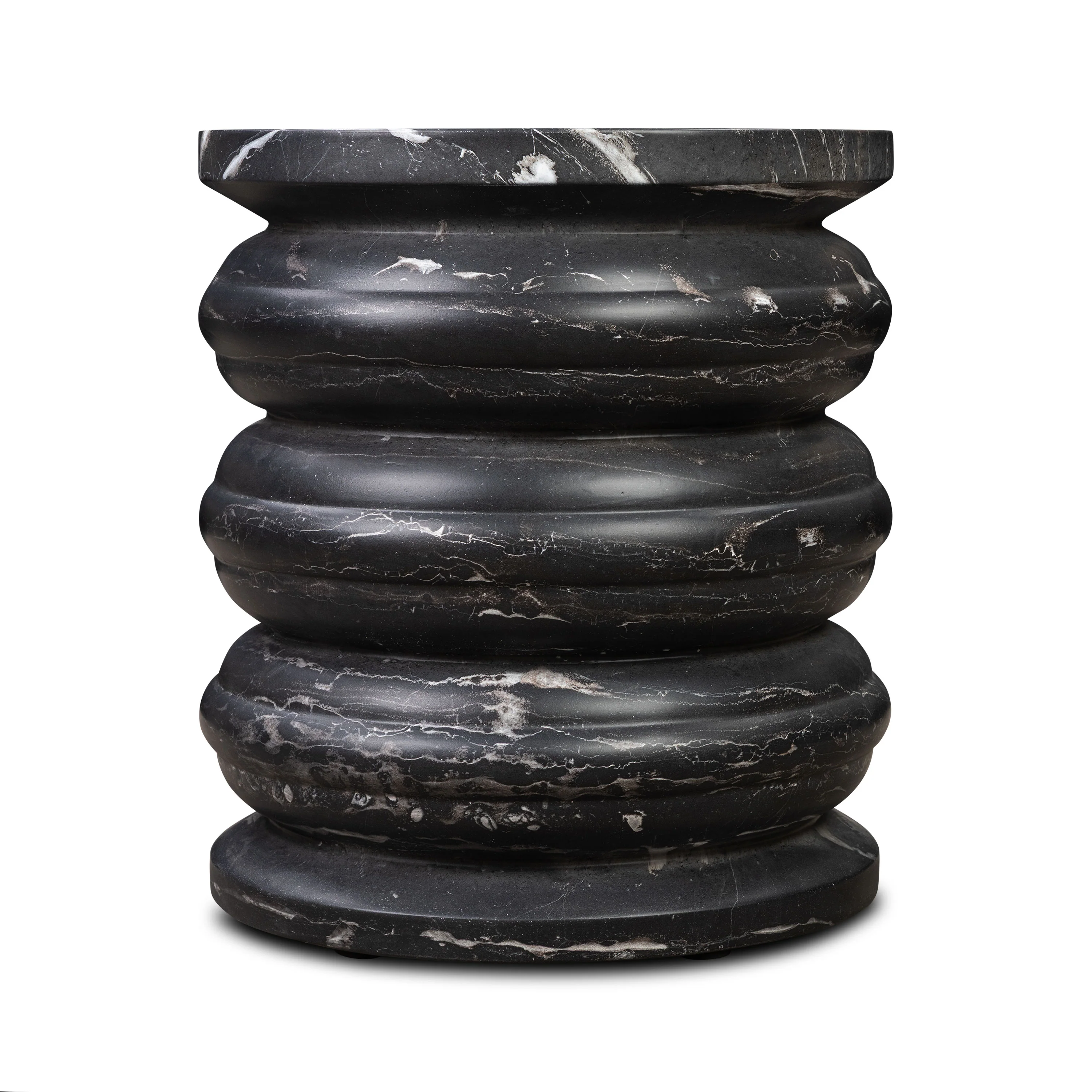 Marq 16" Side Table | Black Marble - Image 5
