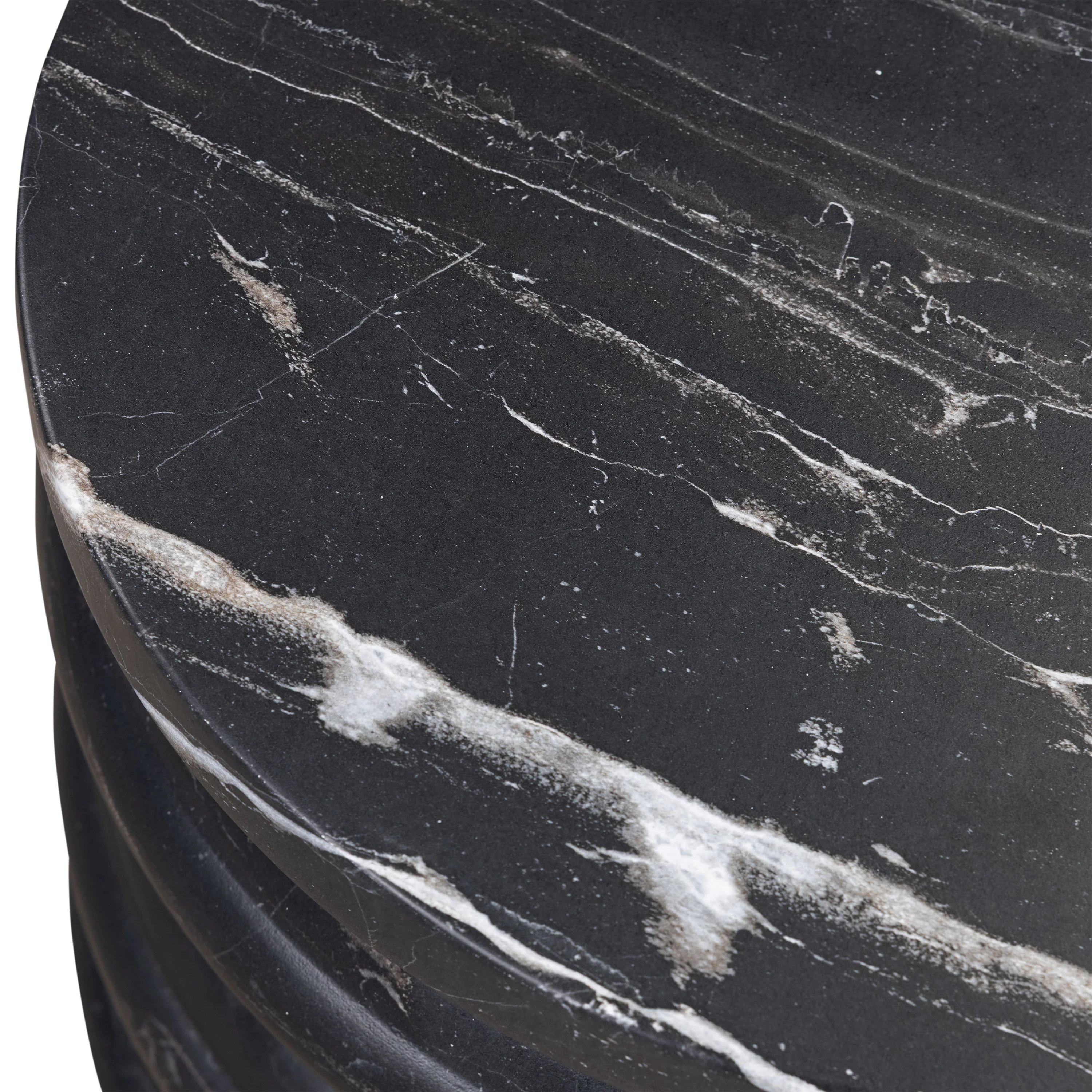 Marq 16" Side Table | Black Marble - Image 8