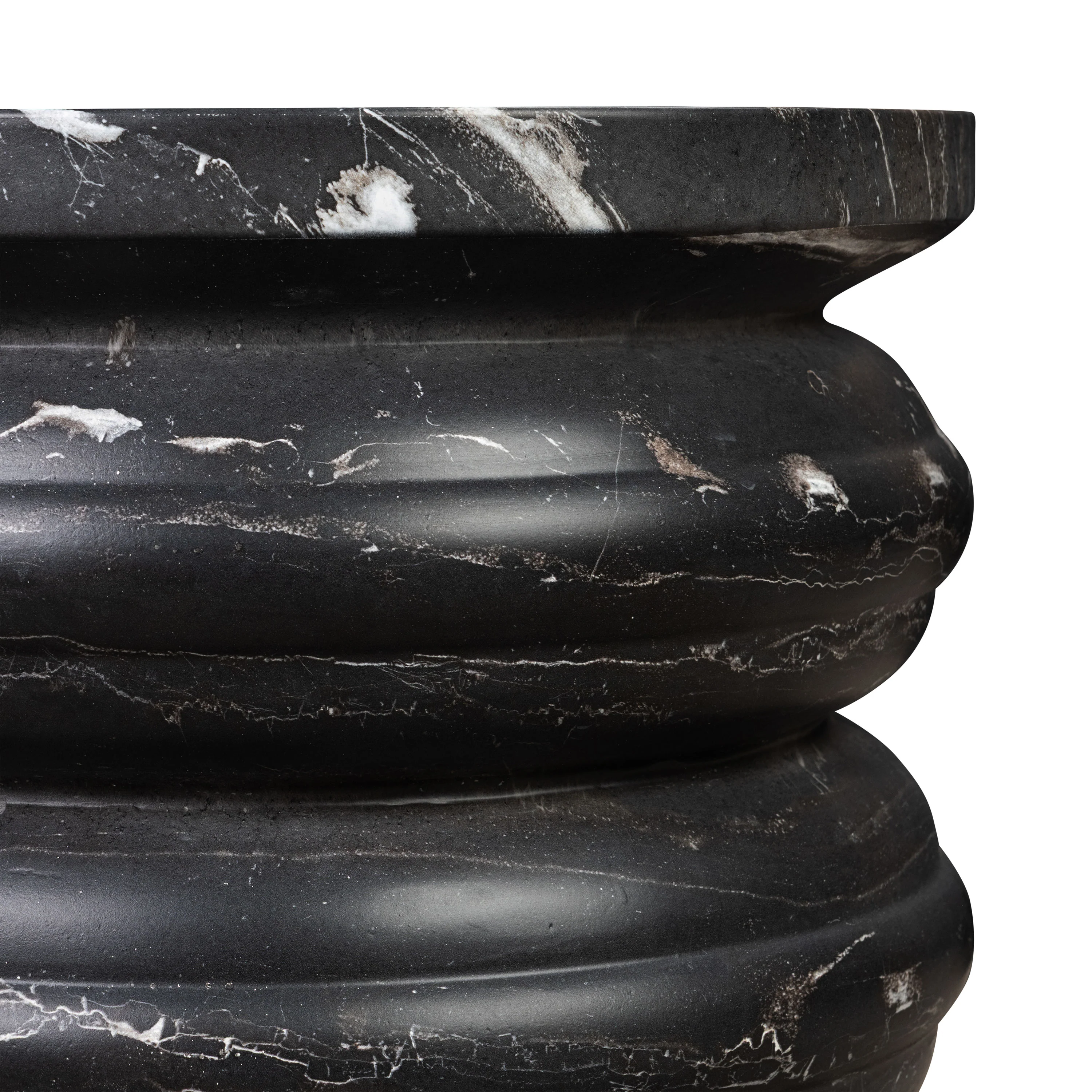 Marq 16" Side Table | Black Marble - Image 9