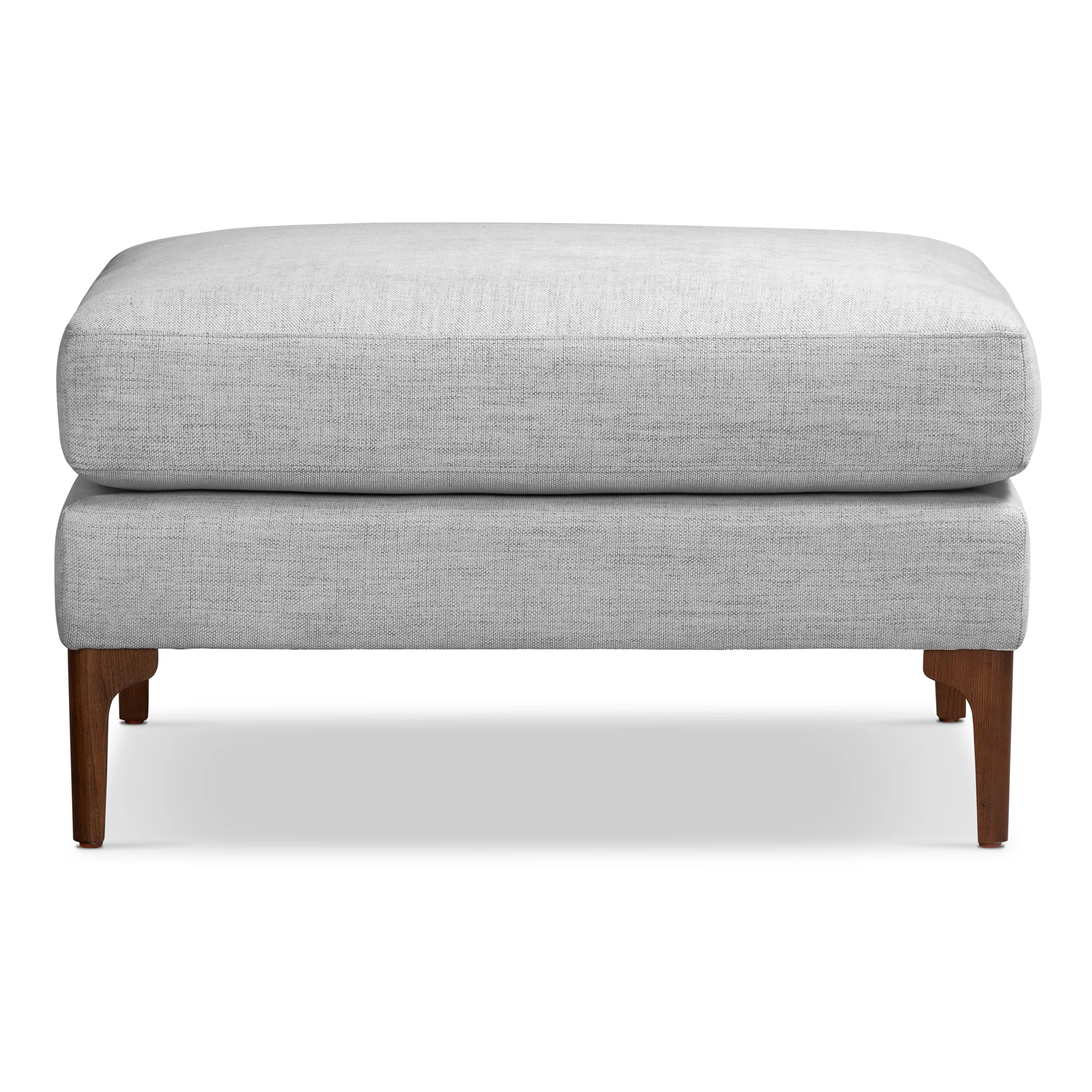 Mateo Fabric Ottoman | Seashell Grey - Image 2