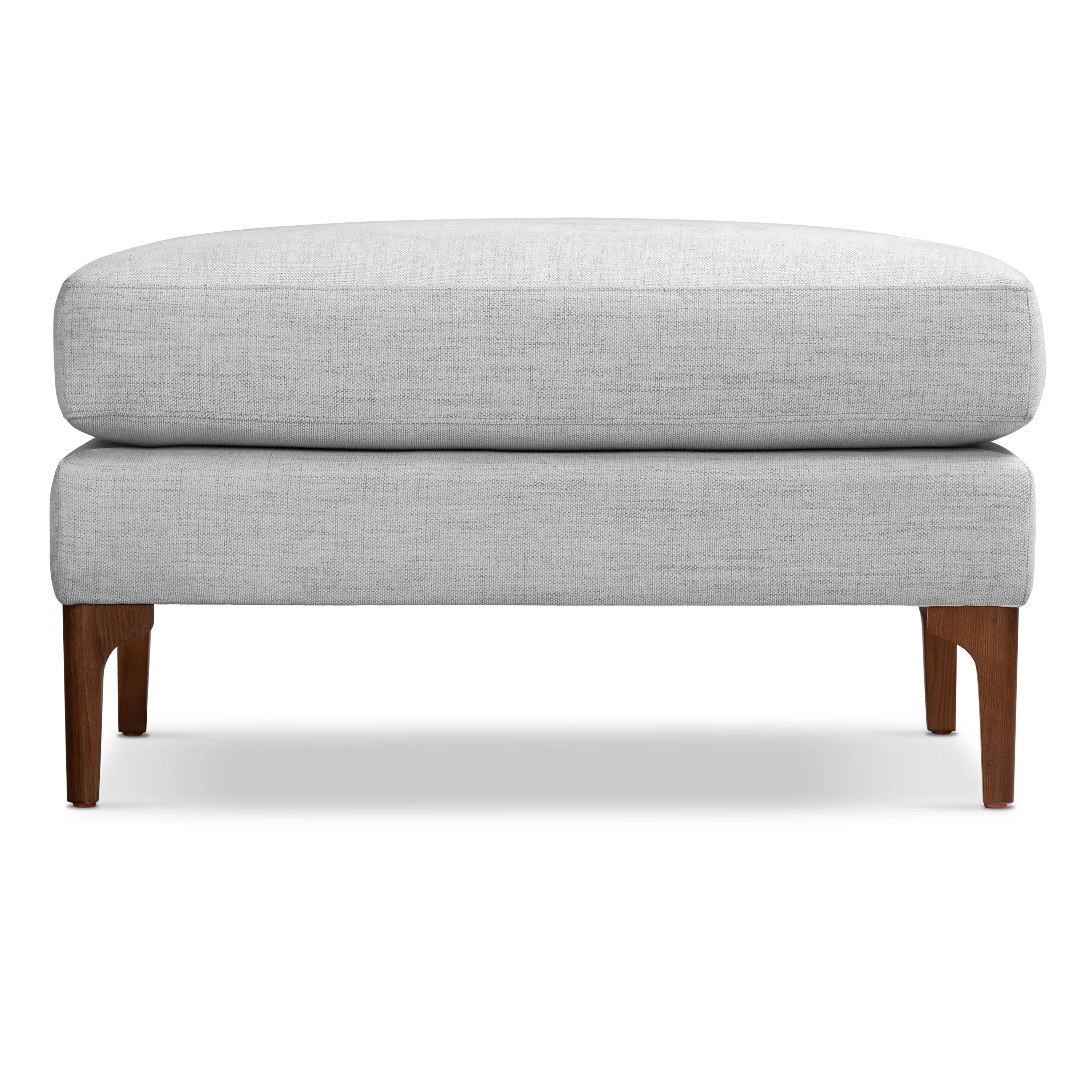 Mateo Fabric Ottoman | Seashell Grey - Image 3