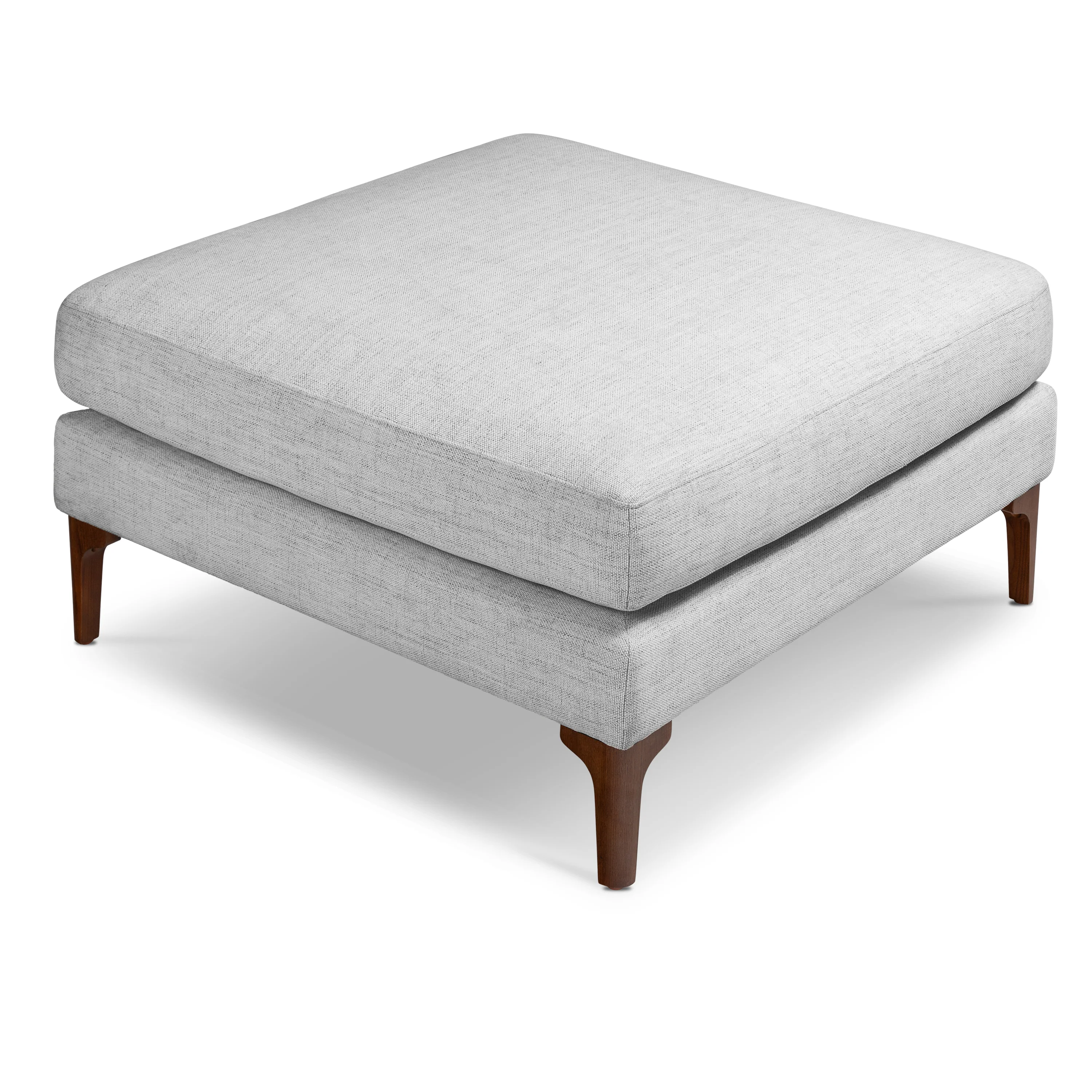 Mateo Fabric Ottoman | Seashell Grey - Image 4
