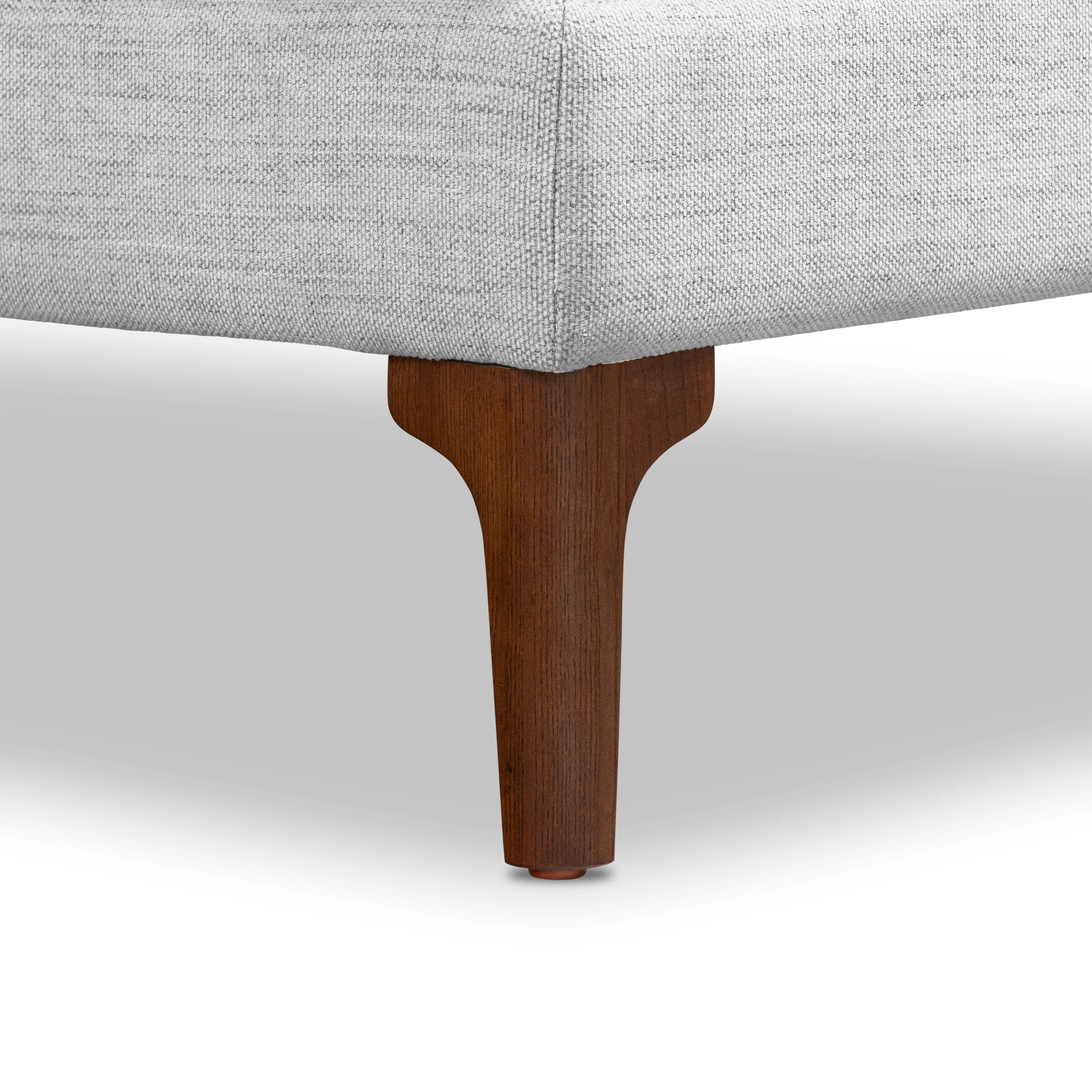 Mateo Fabric Ottoman | Seashell Grey - Image 6