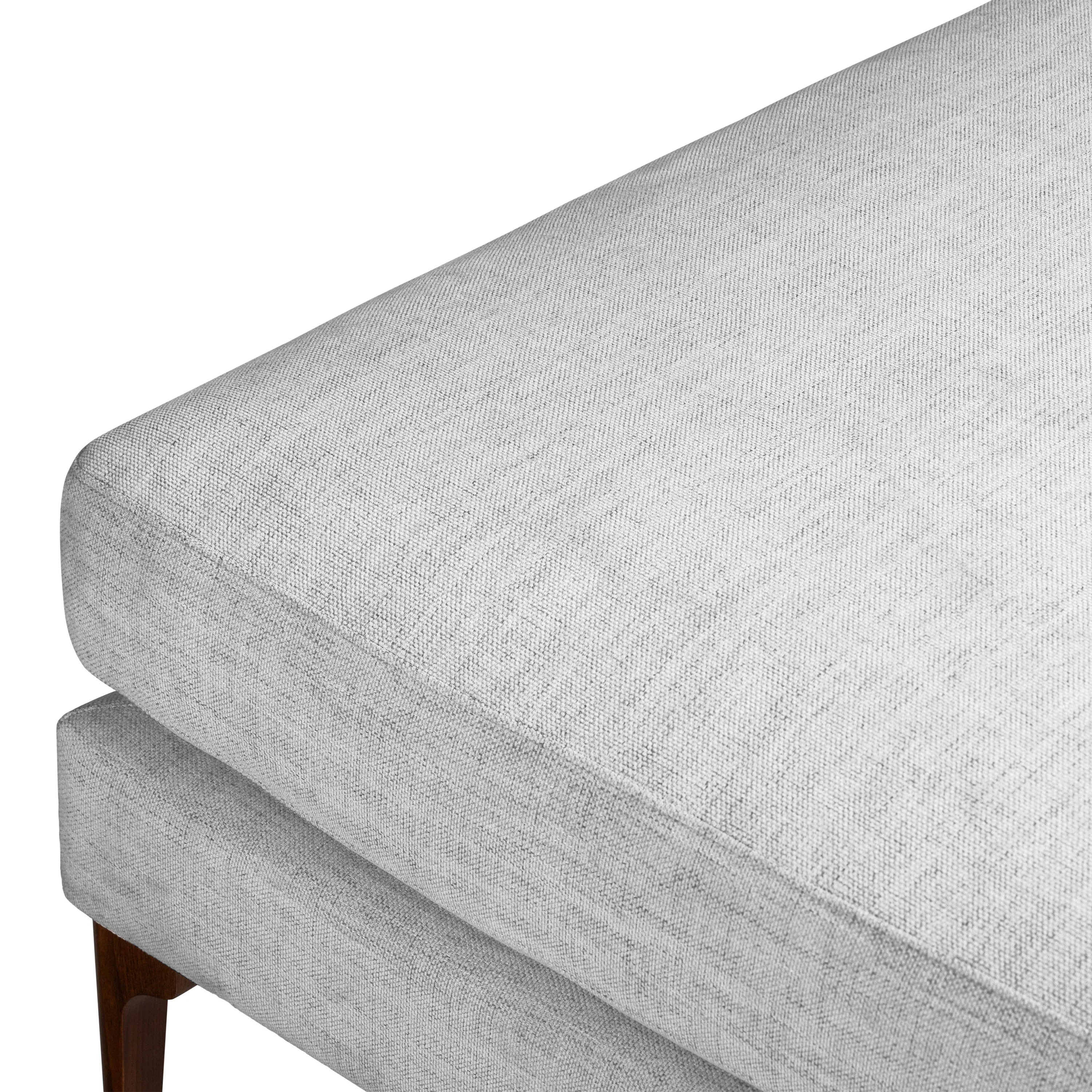 Mateo Fabric Ottoman | Seashell Grey - Image 7