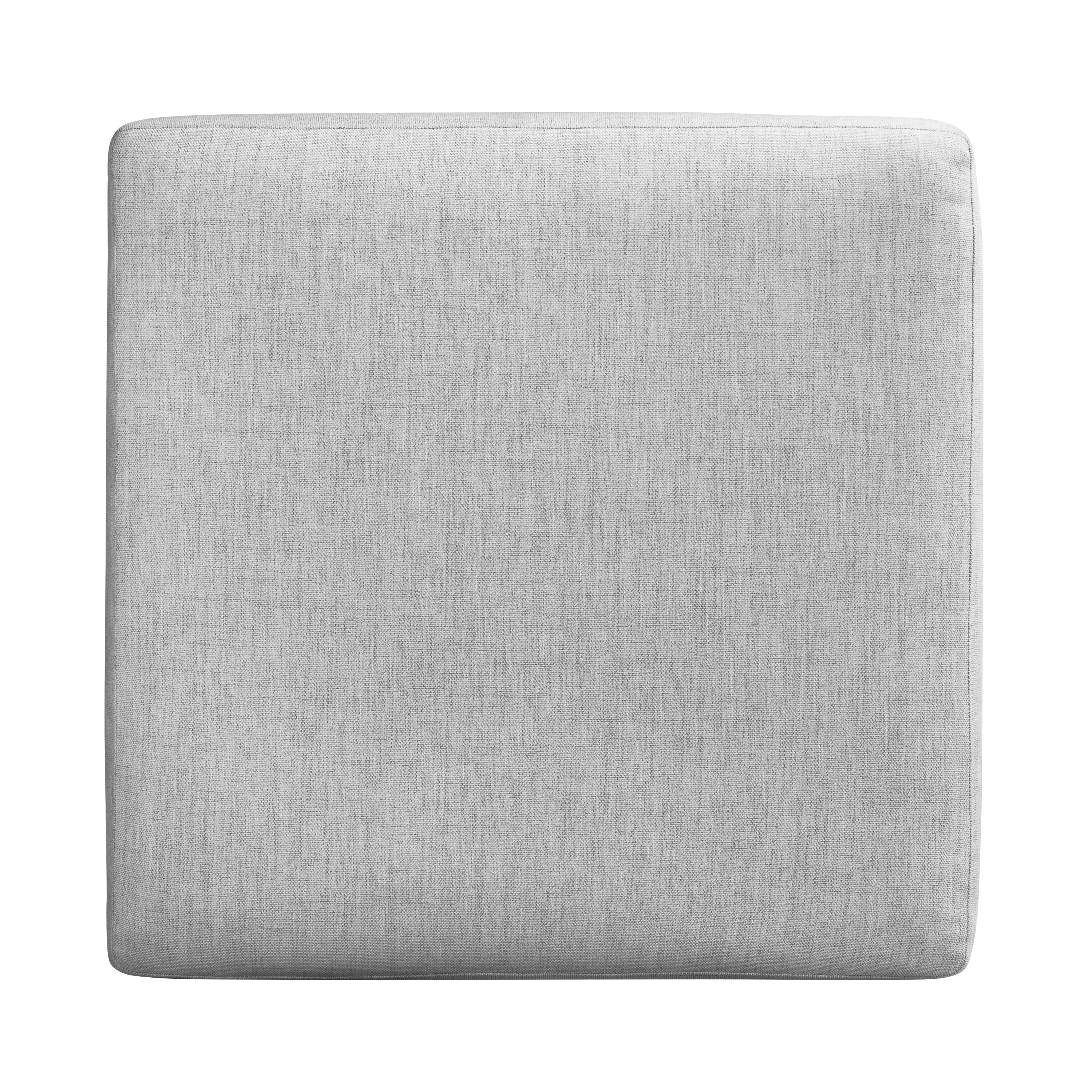 Mateo Fabric Ottoman | Seashell Grey - Image 9