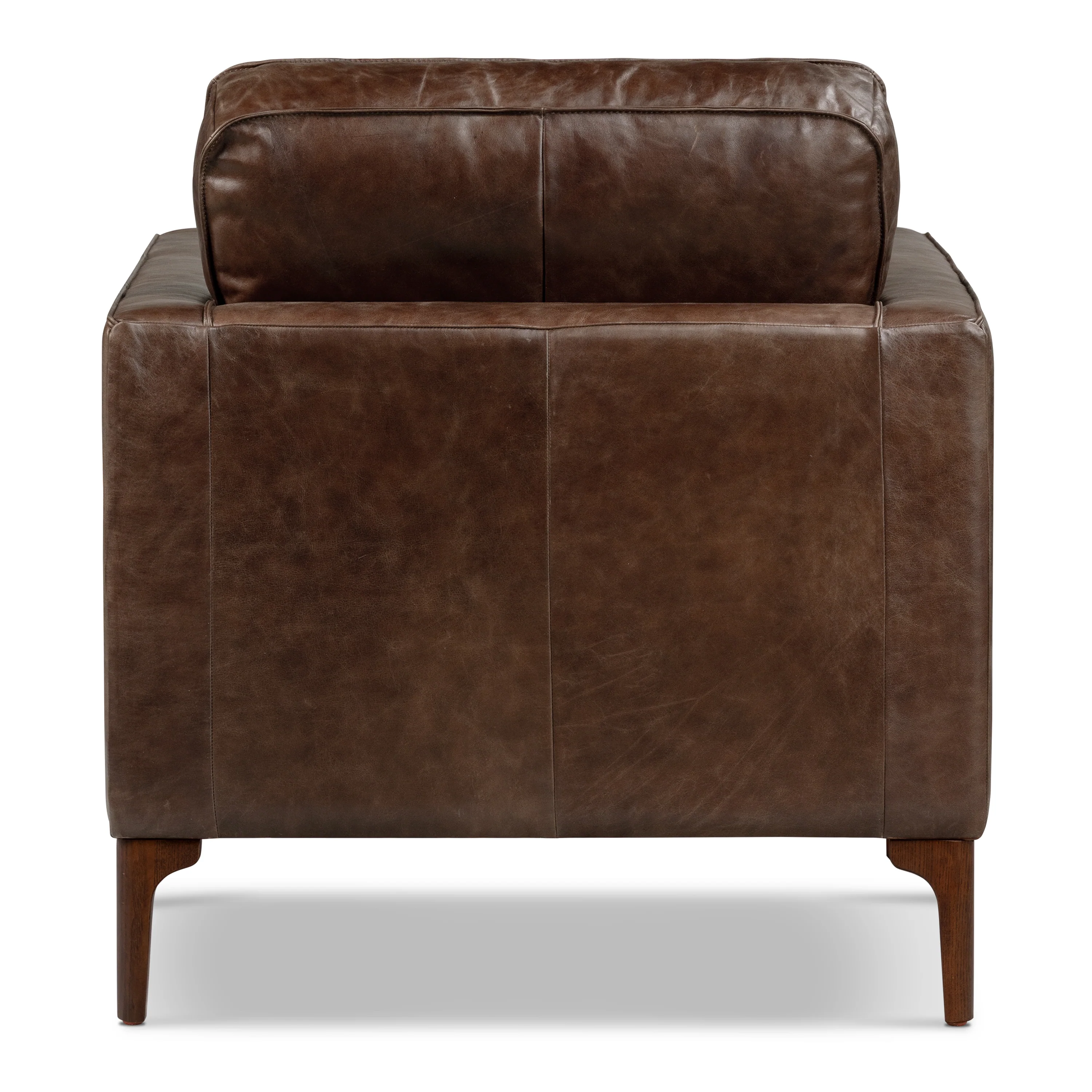 Mateo Leather Lounge Chair | Chocolate Brown - Image 6