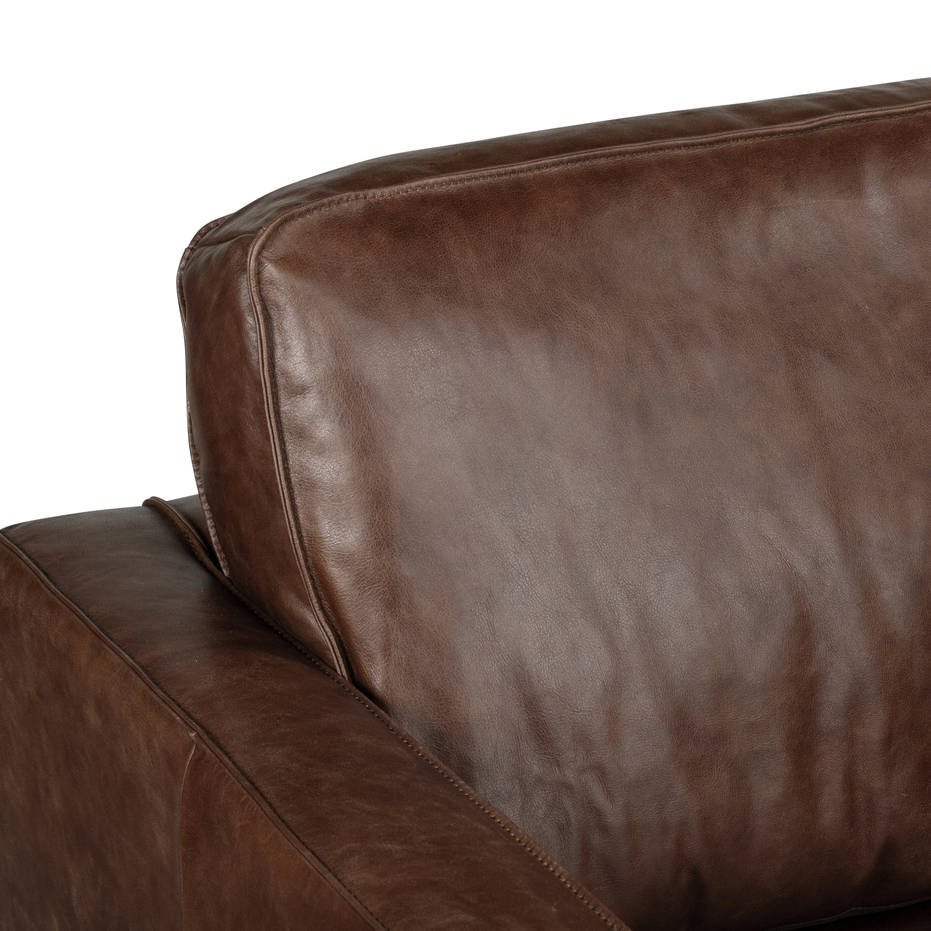 Mateo Leather Lounge Chair | Chocolate Brown - Image 7