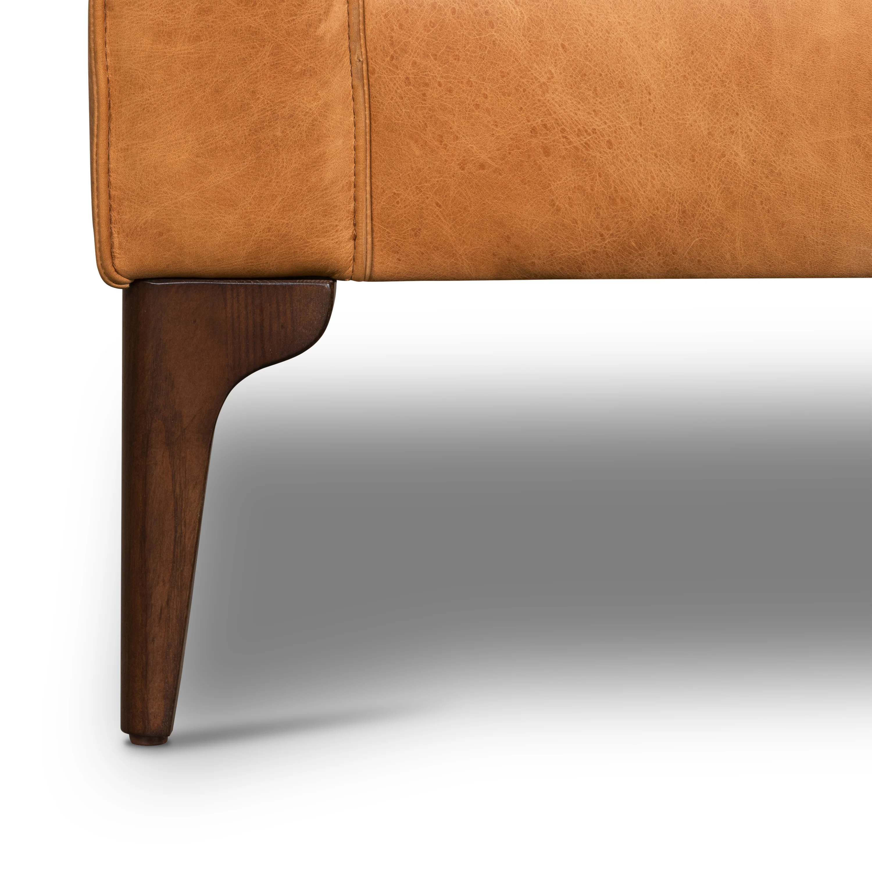 Mateo Leather Lounge Chair | Cognac Tan - Image 12