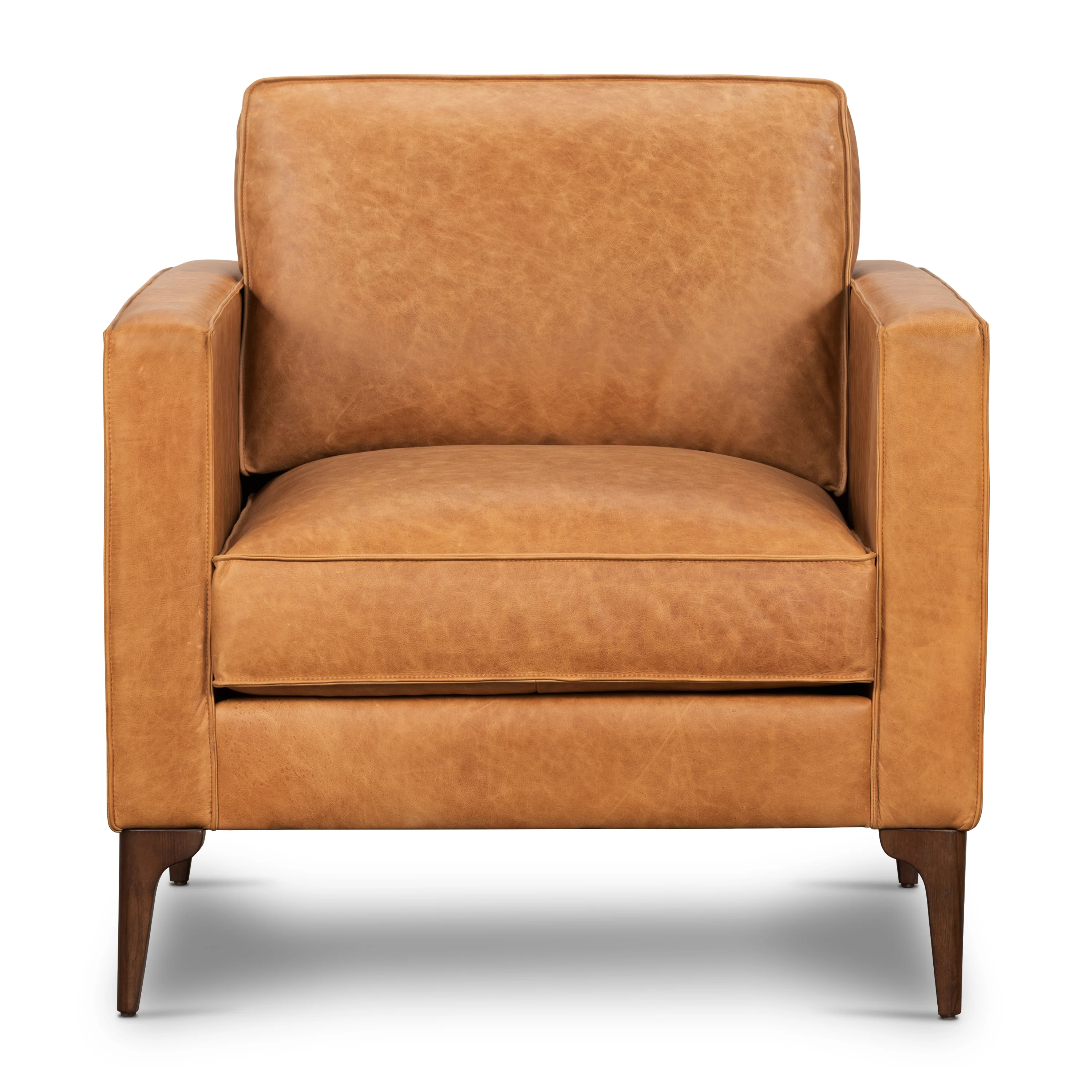 Mateo Leather Lounge Chair | Cognac Tan - Image 3