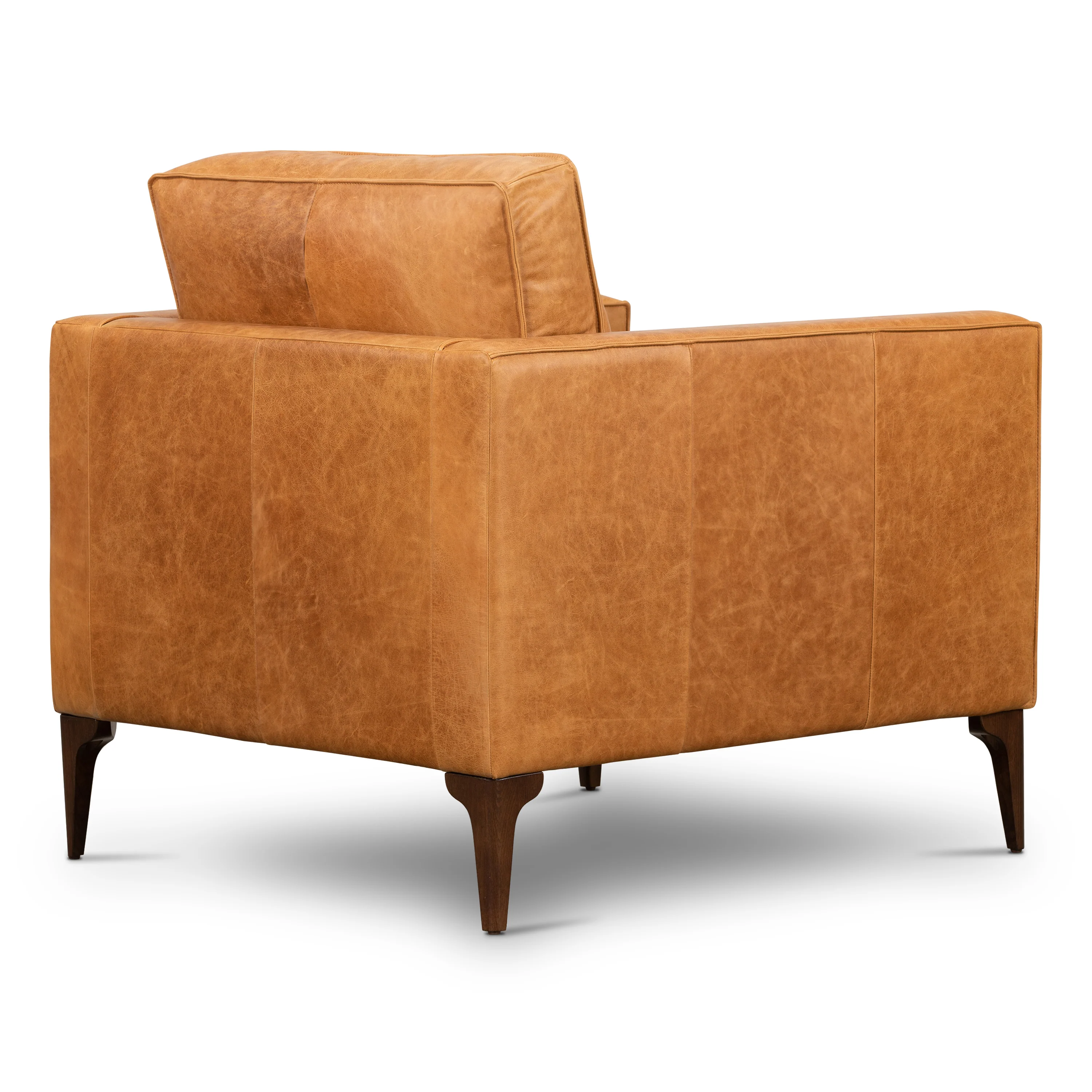 Mateo Leather Lounge Chair | Cognac Tan - Image 6
