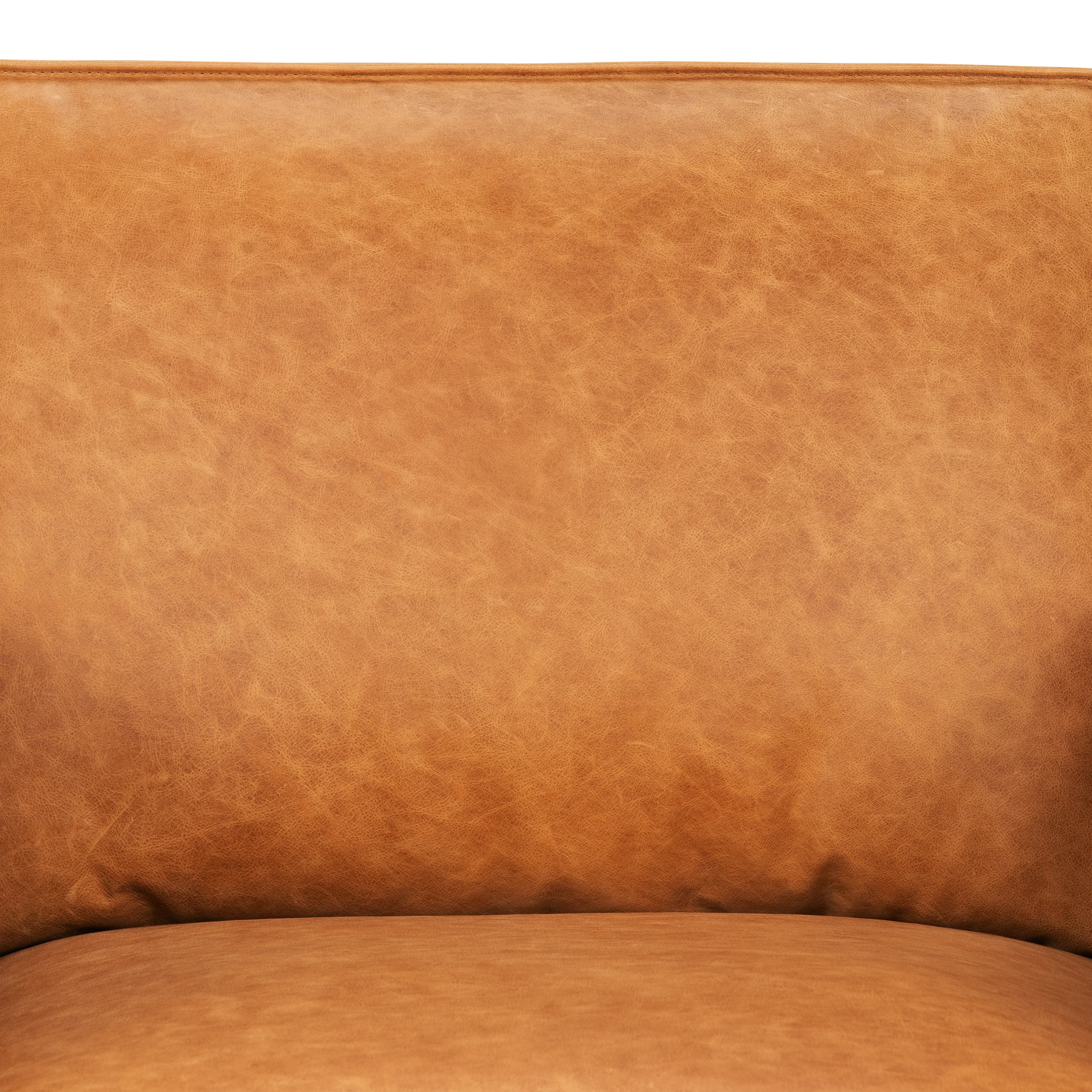 Mateo Leather Lounge Chair | Cognac Tan - Image 8
