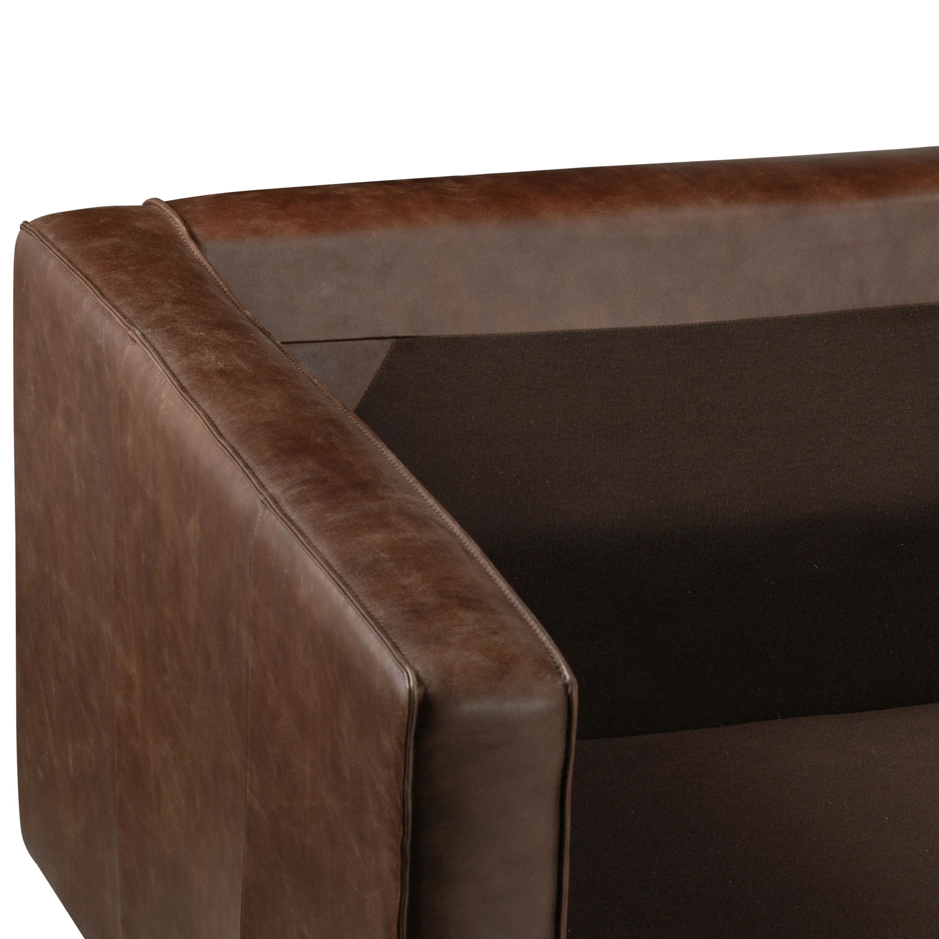 Mateo 82.5" Leather Sofa | Chocolate Brown - Image 13