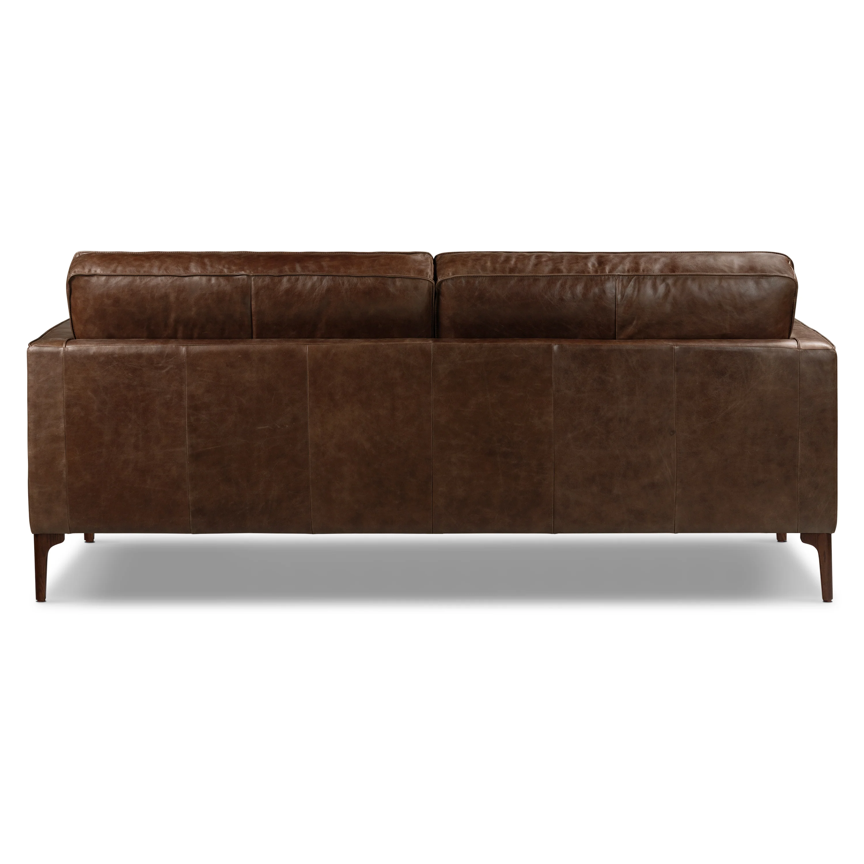 Mateo 82.5" Leather Sofa | Chocolate Brown - Image 8