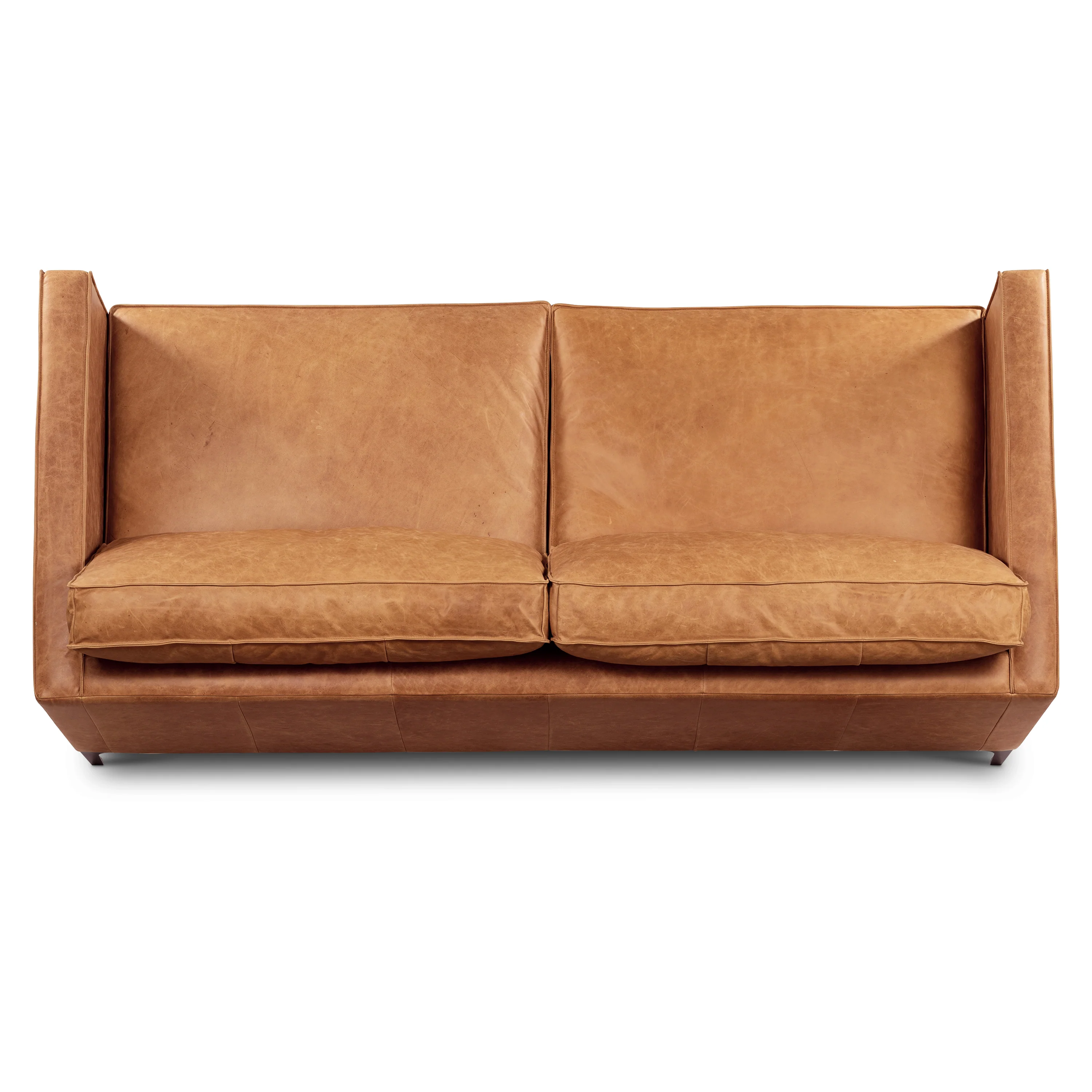 Mateo 82.5" Leather Sofa | Cognac Tan - Image 10