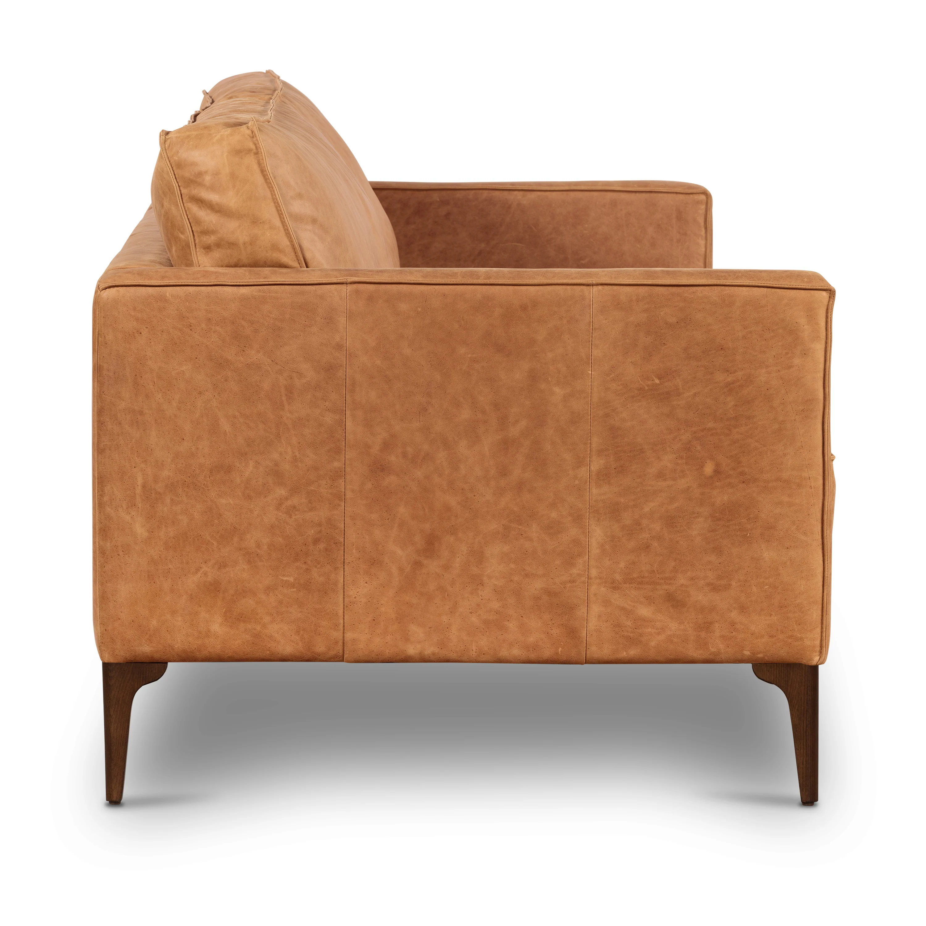 Mateo 82.5" Leather Sofa | Cognac Tan - Image 7