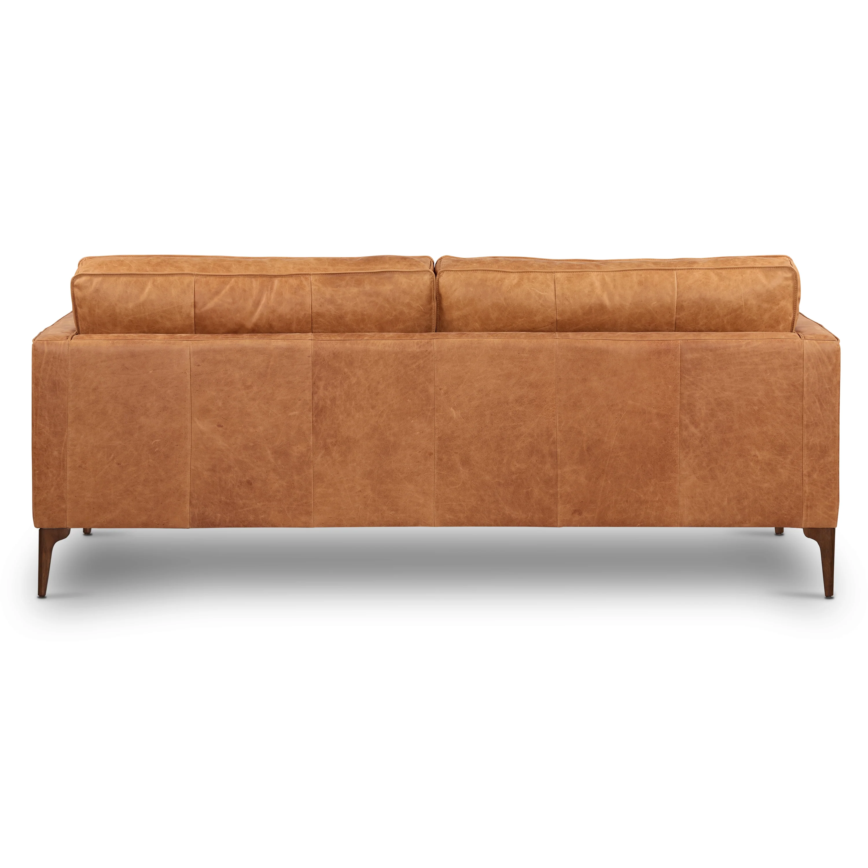 Mateo 82.5" Leather Sofa | Cognac Tan - Image 9