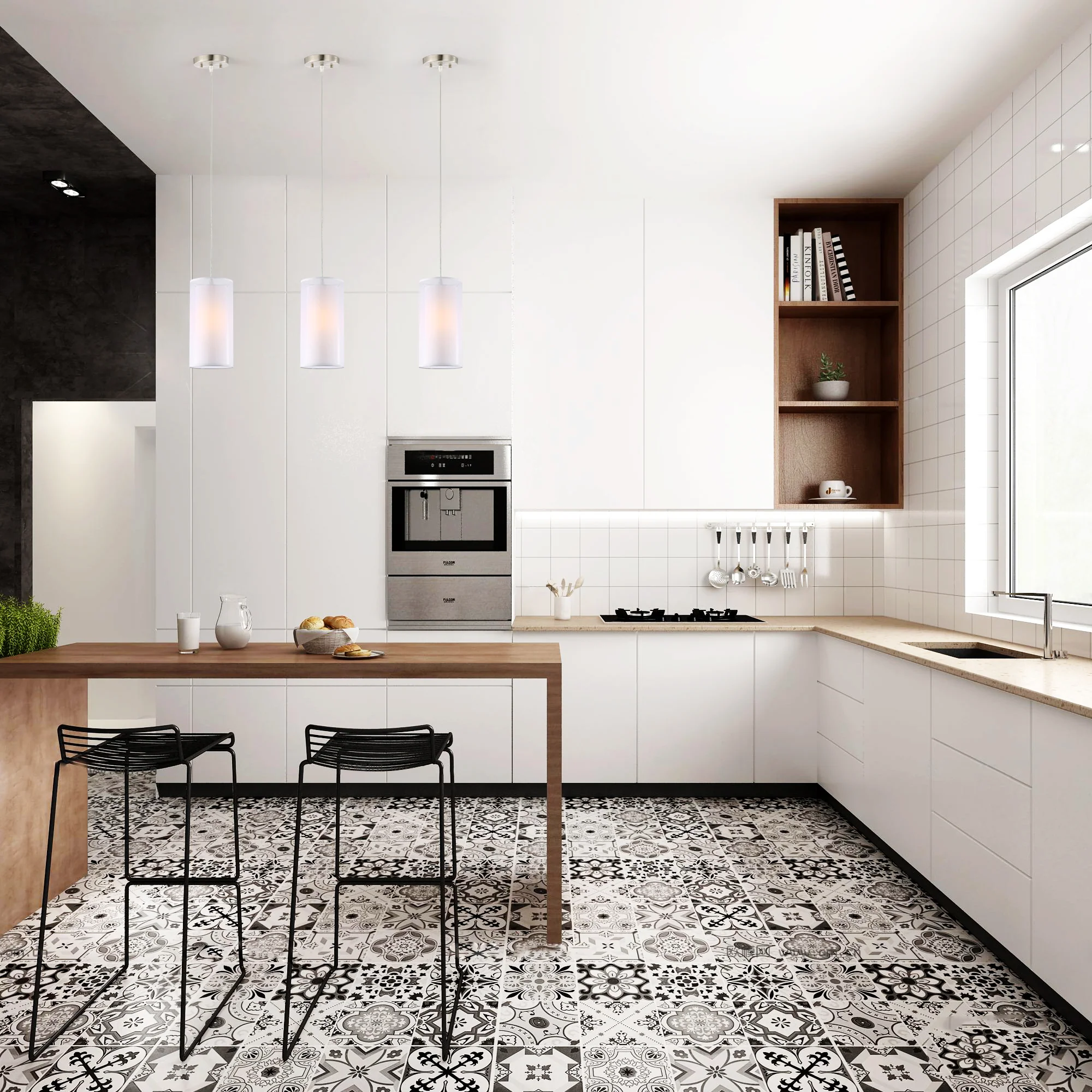 Medio White Inner Pendant | White - Image 3