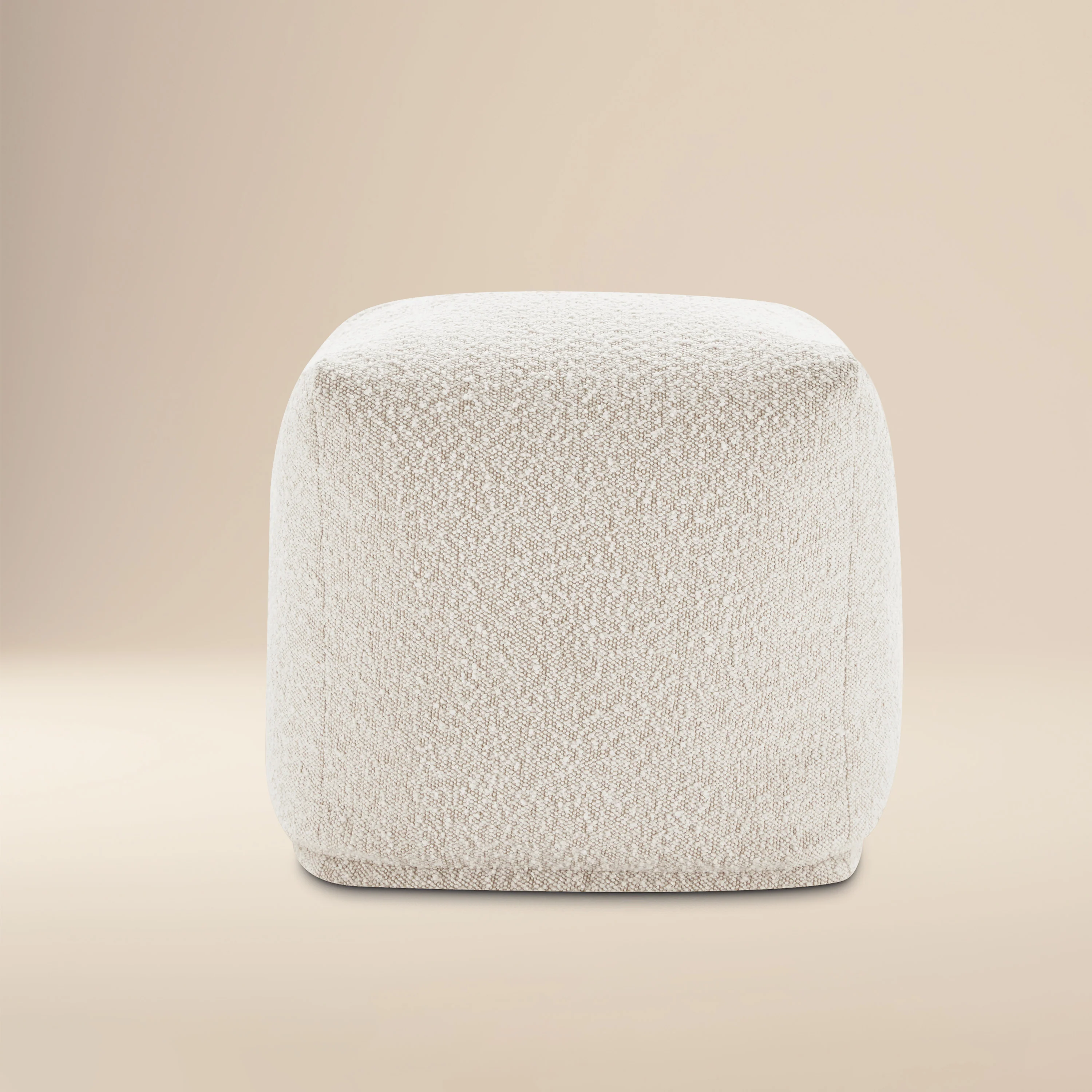 Metz Pouf | Froth White Boucle